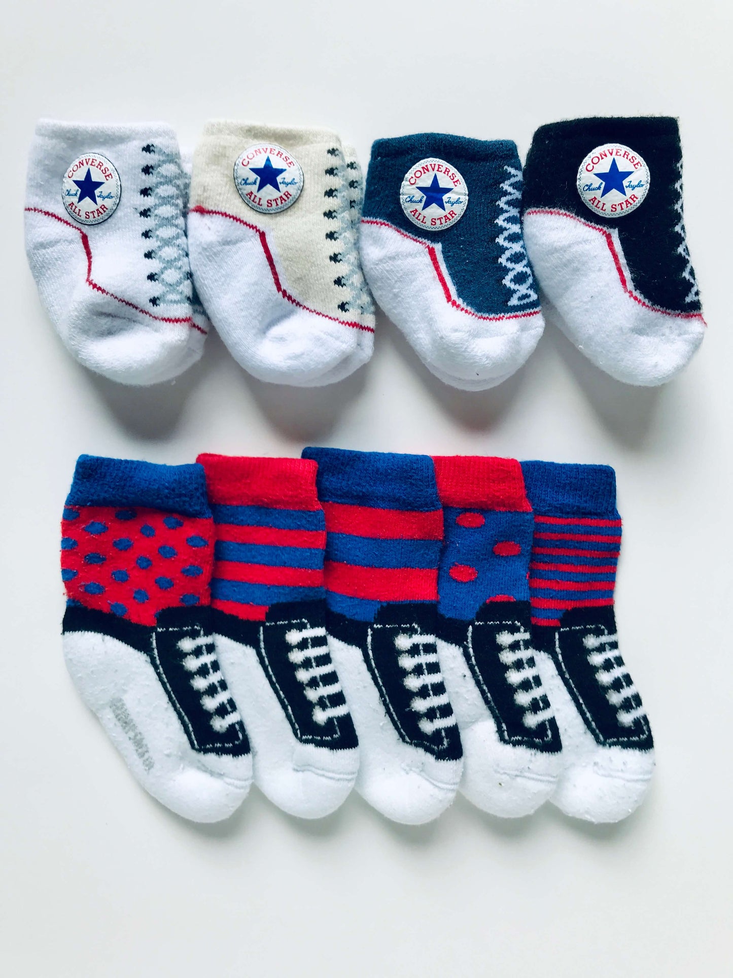 0-12M Converse and Friday Sock Company Bundle, Retails $53.95