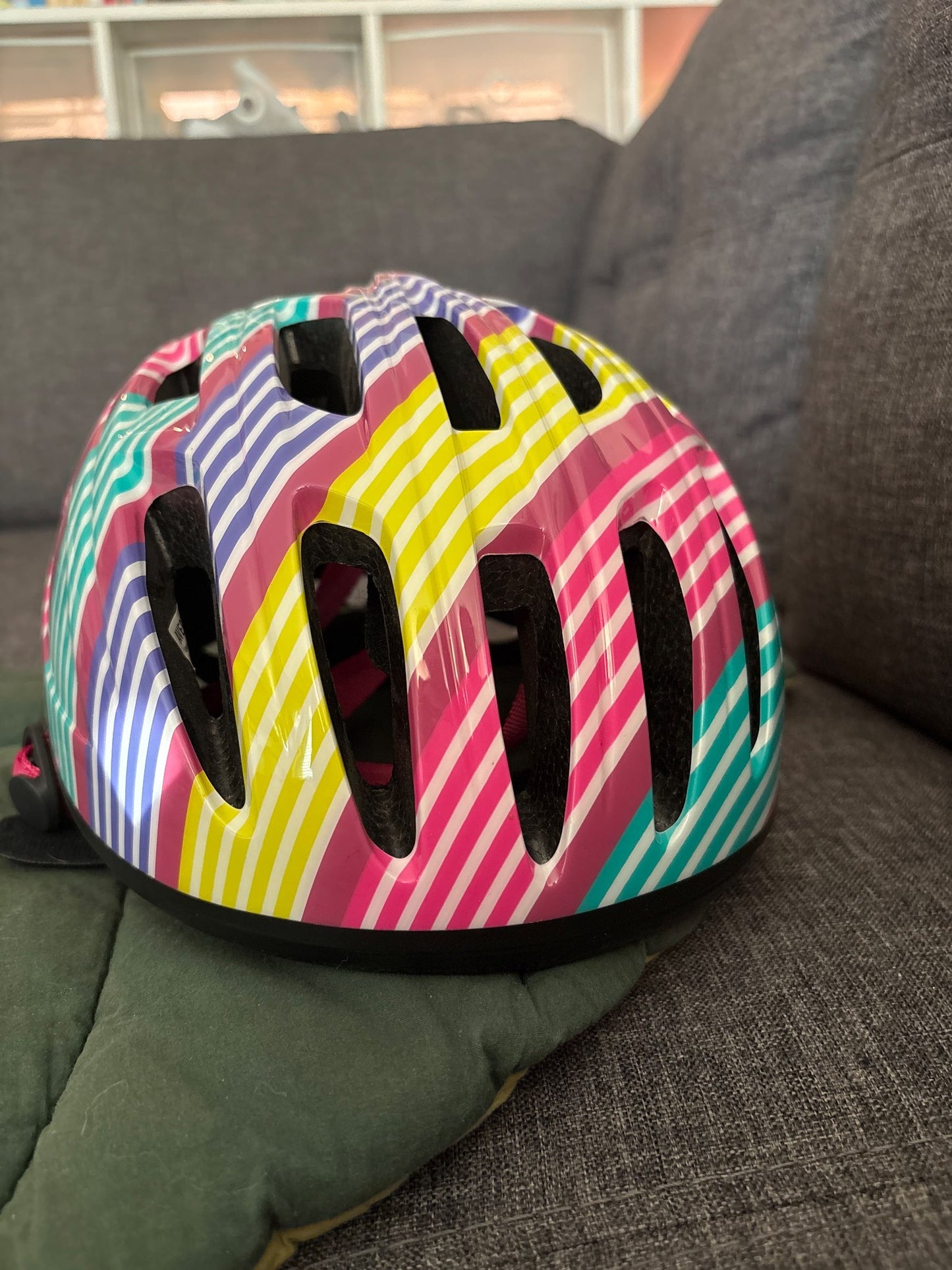 Supercycle Kids Bike Helmet, Multi-Color Stripes