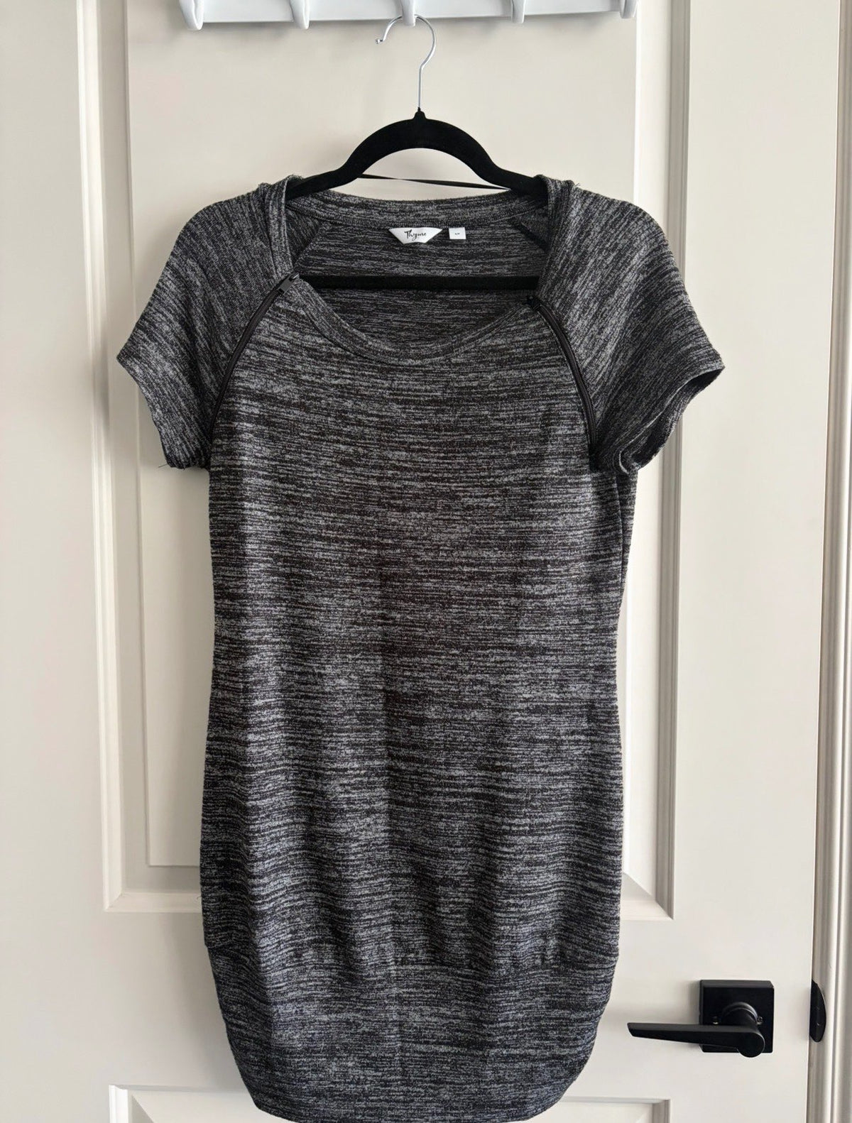 Thyme Heather Grey Dress, Maternity S (4-6)