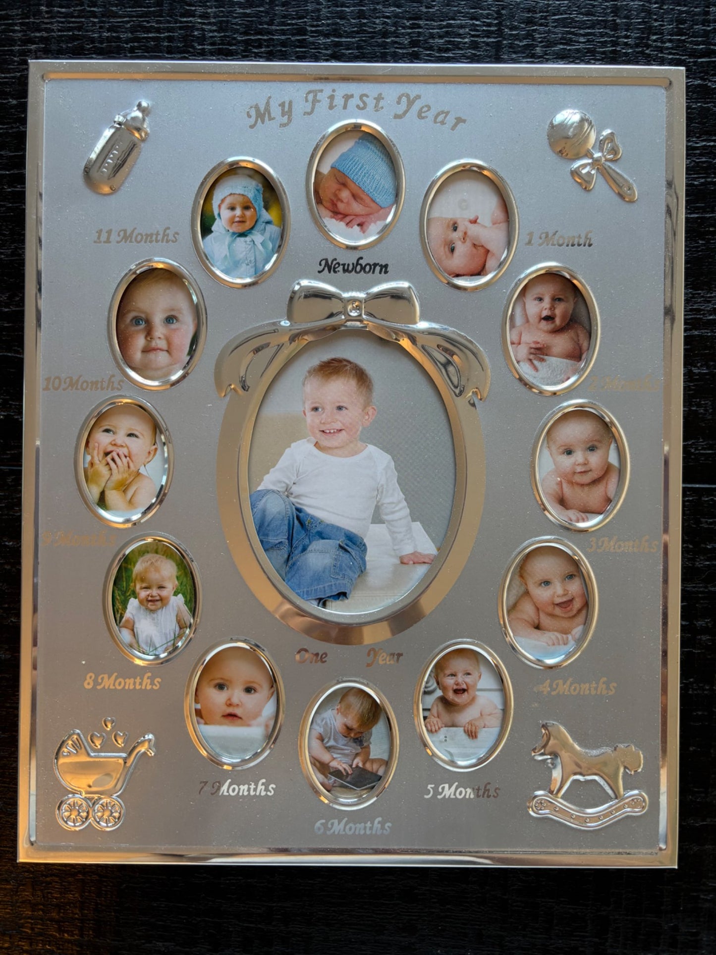 Baby's First Year Keepsake Picture Photo Frame