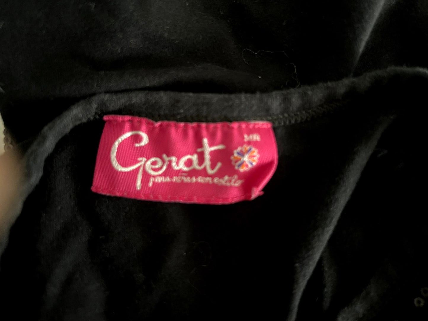 Girl's Black Sequin Top 4-5T, Kids 4/4T