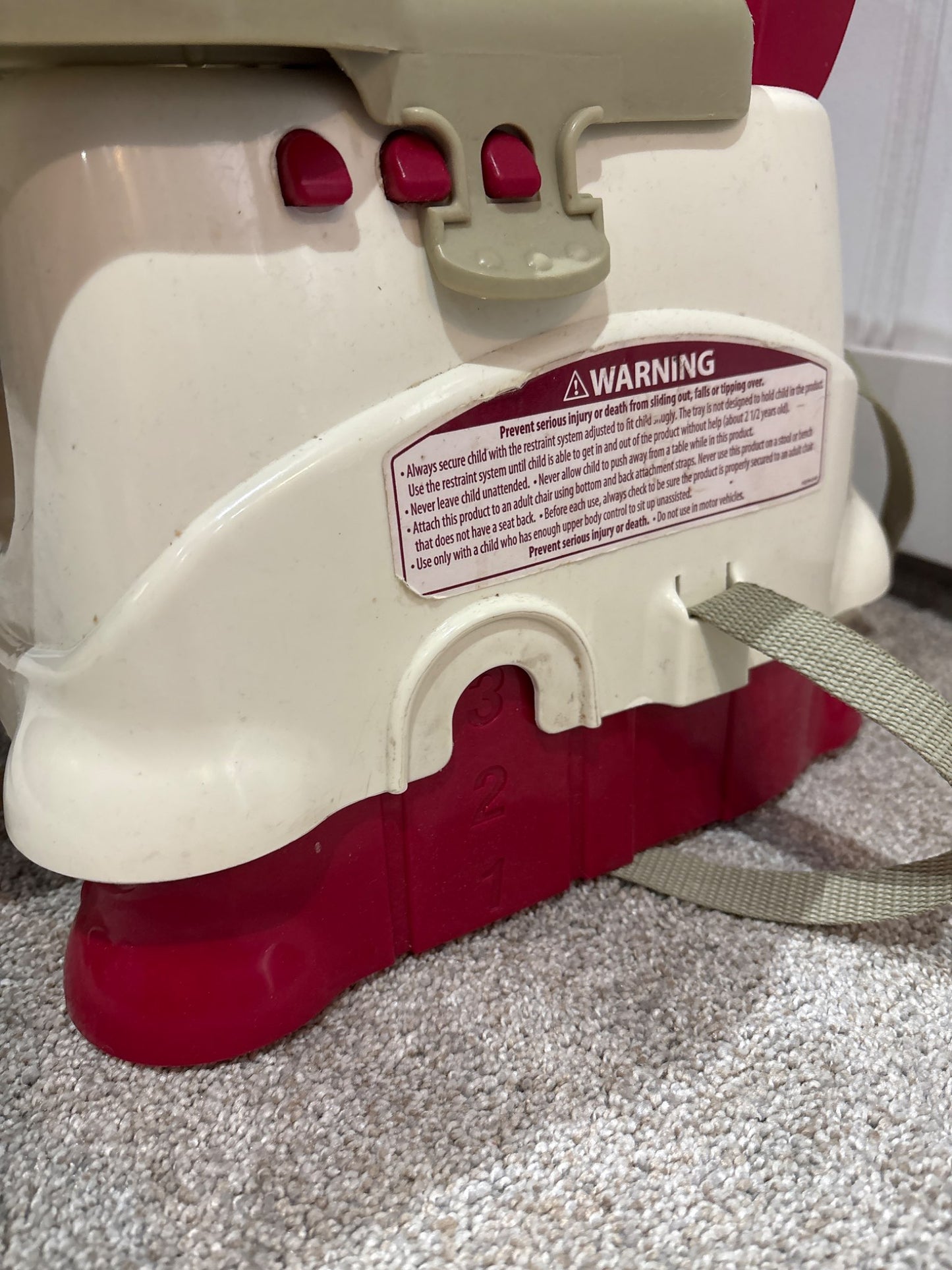 Fisher Price Grow with me booster/high chair