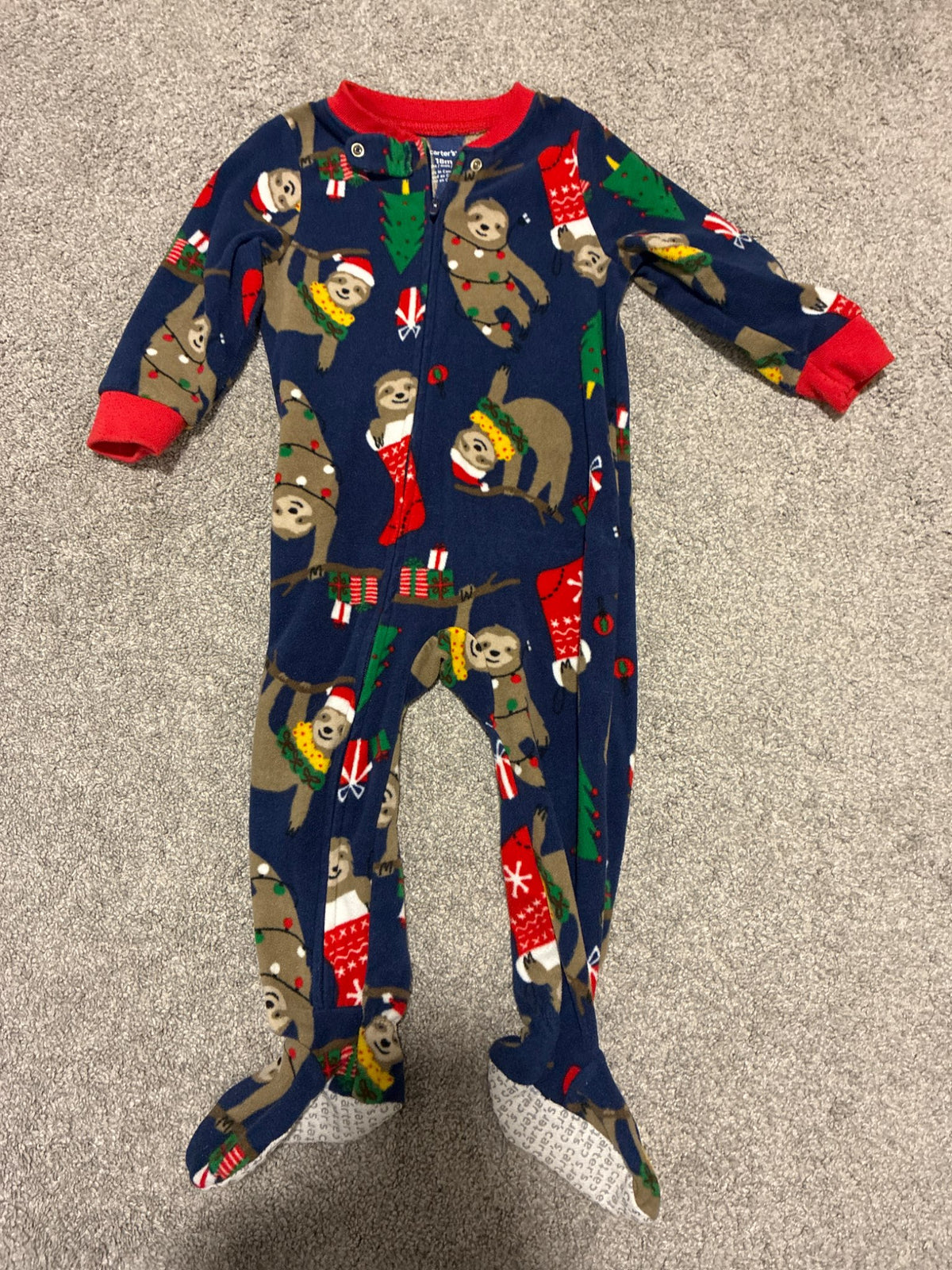 Christmas fleece pajamas