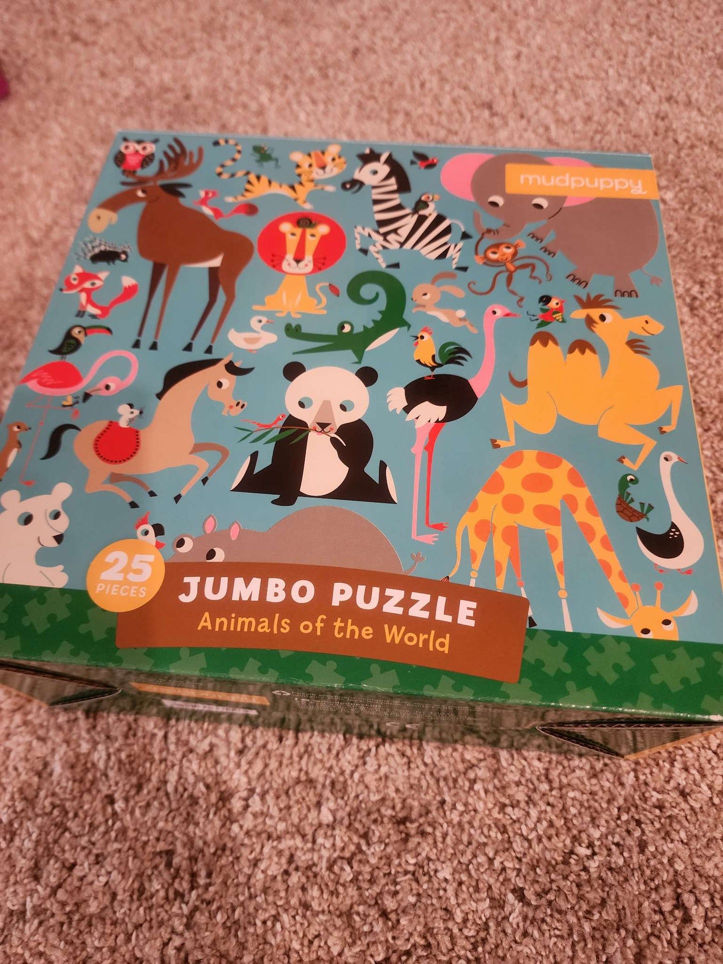 Puzzle jumbo animals of the world