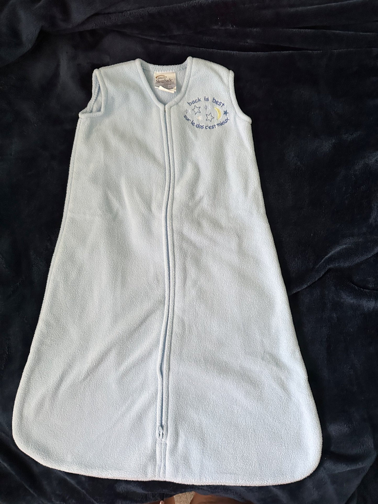 Halo Sleep sack Light blue , 0-6 Months (Small)