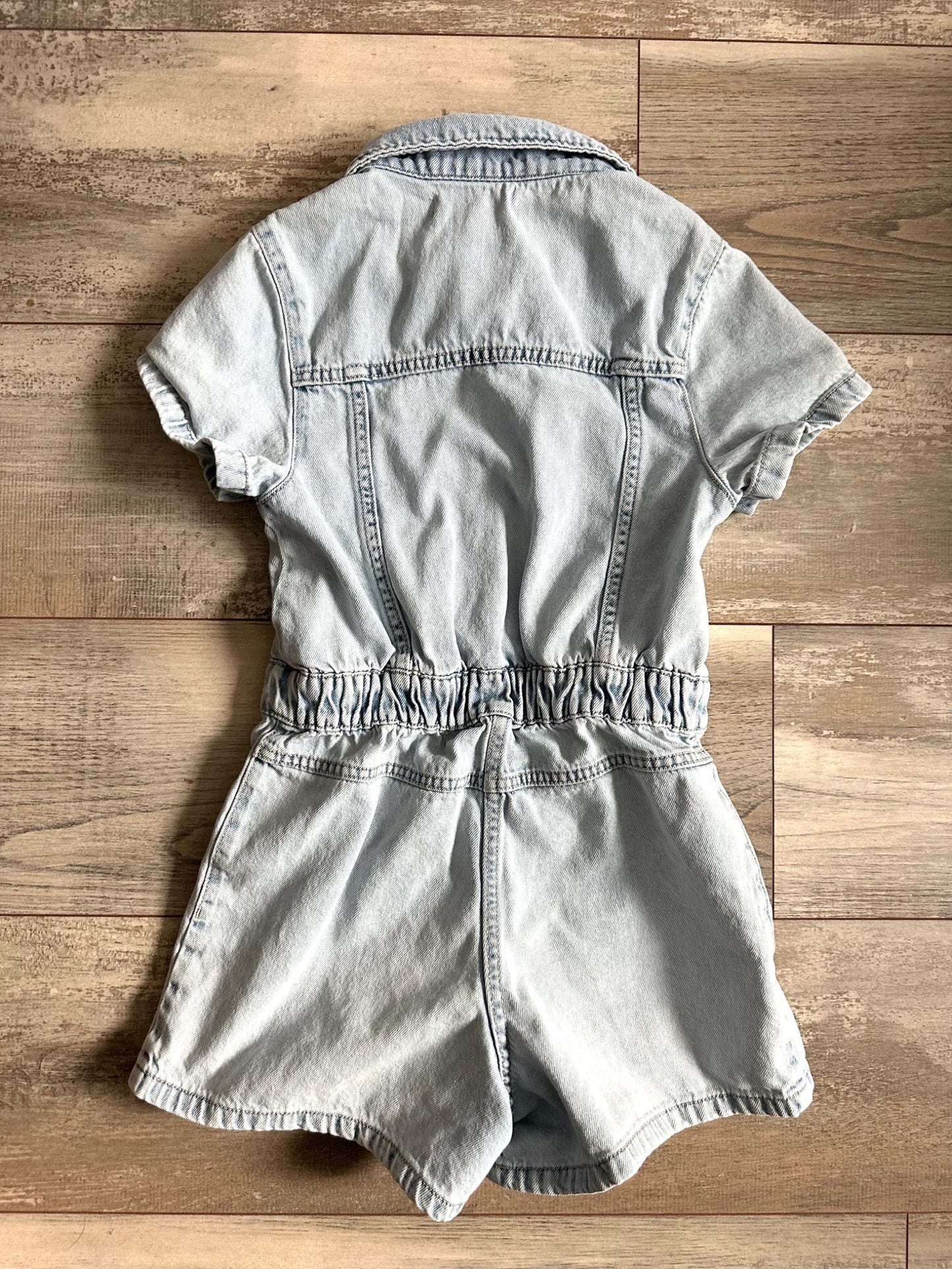 Denim Short Jumpsuit , Kids 7 & 8 (small)