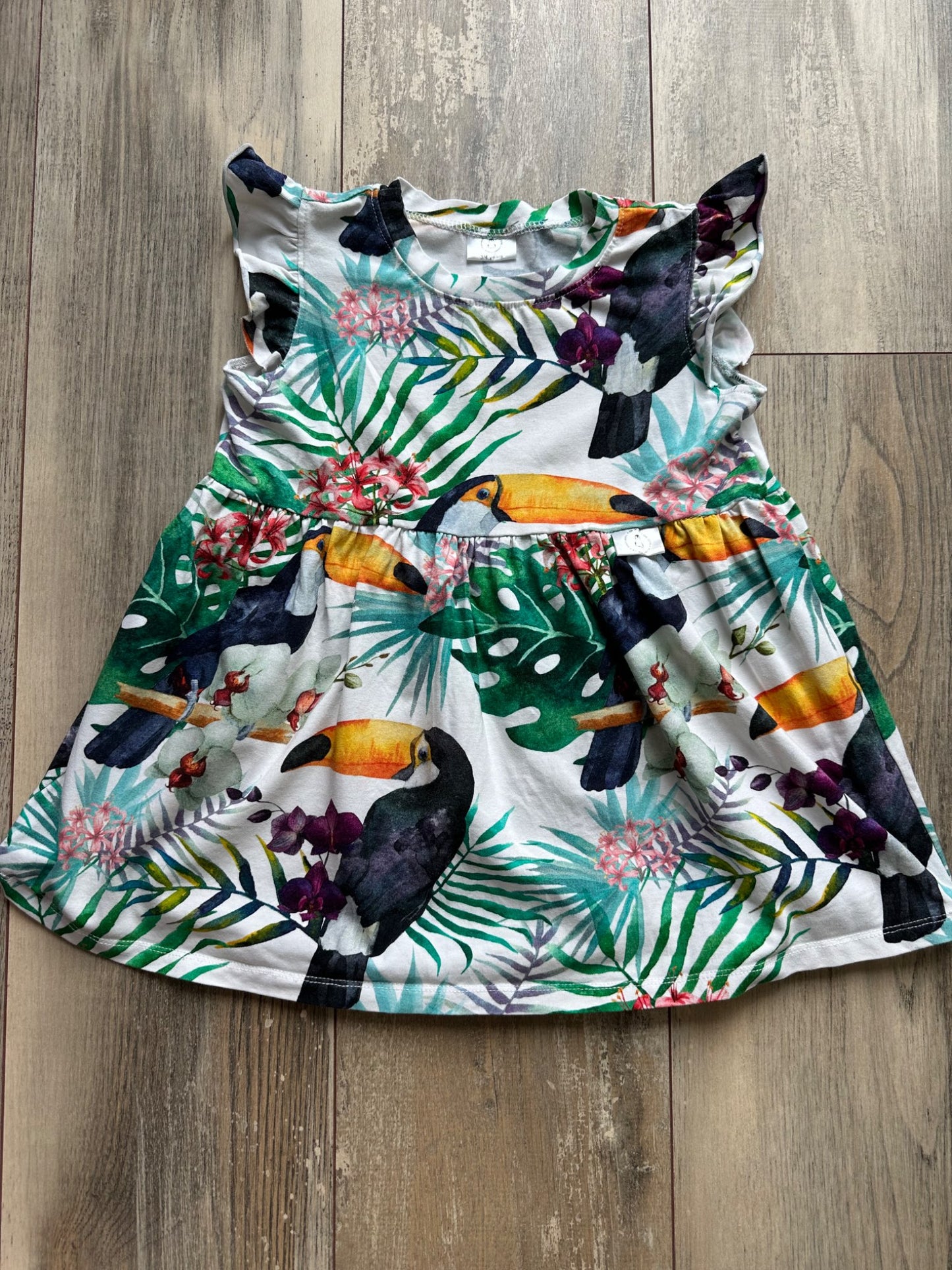 Ole Design tropical dress, Kids 3T