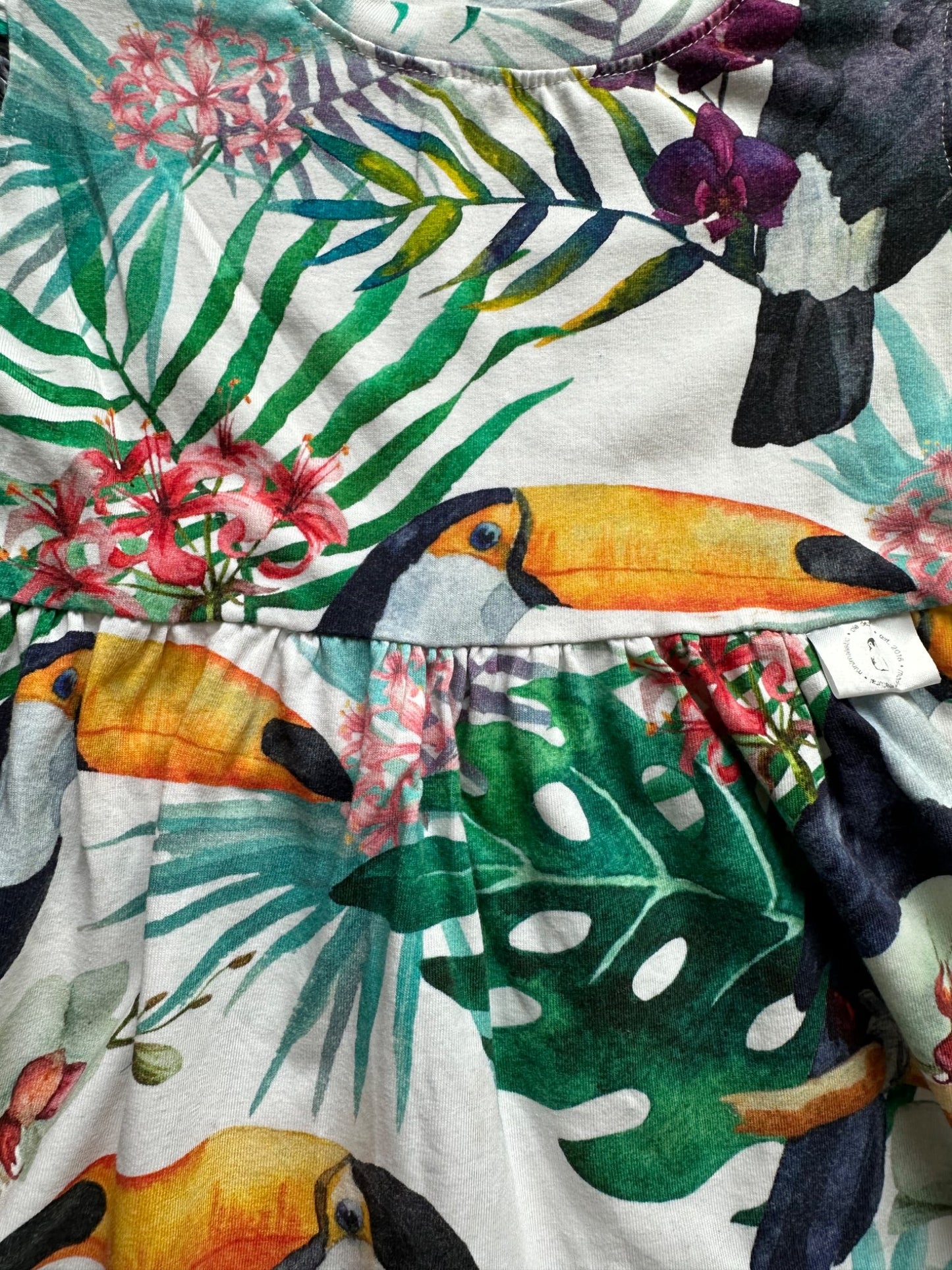 Ole Design tropical dress, Kids 3T