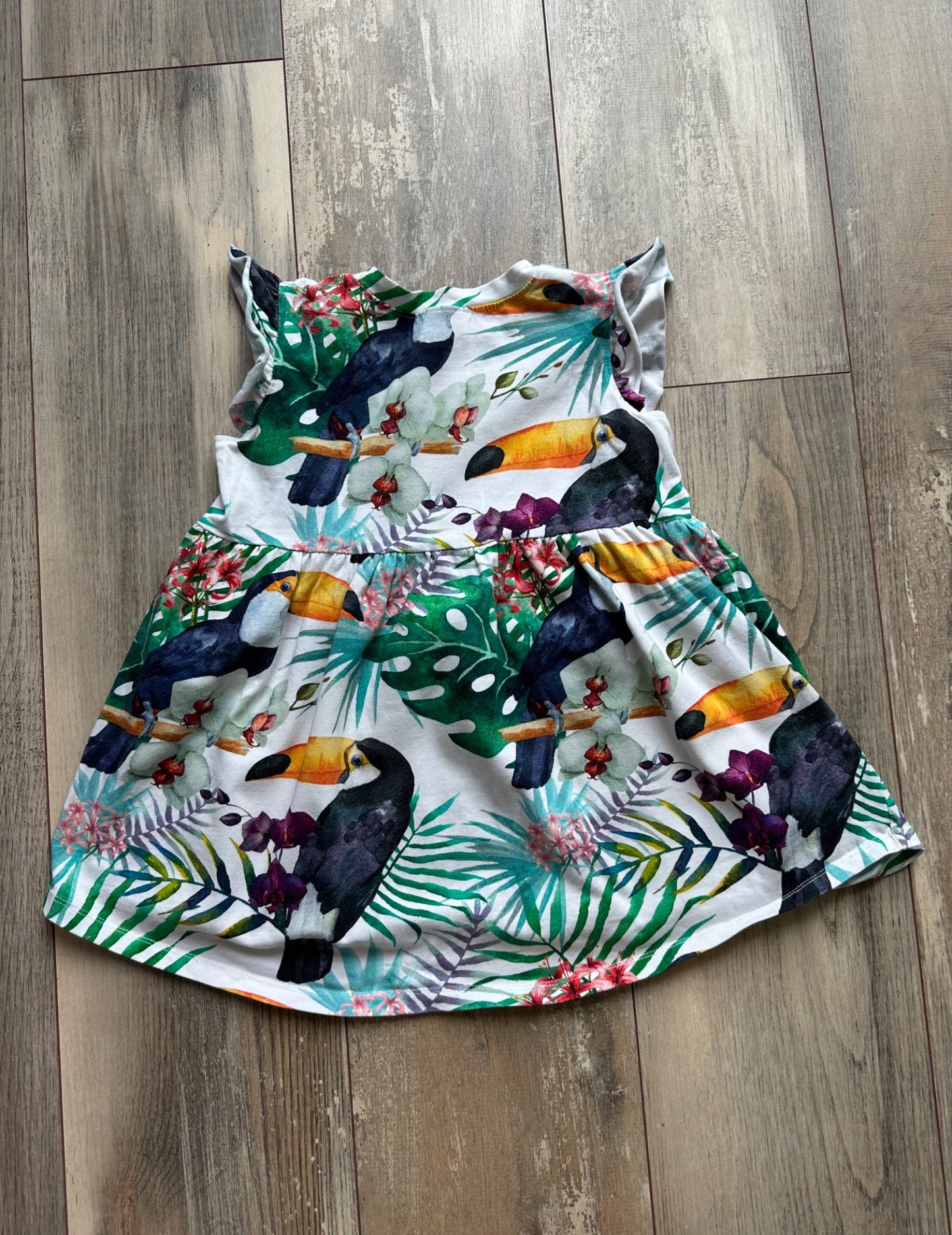 Ole Design tropical dress, Kids 3T