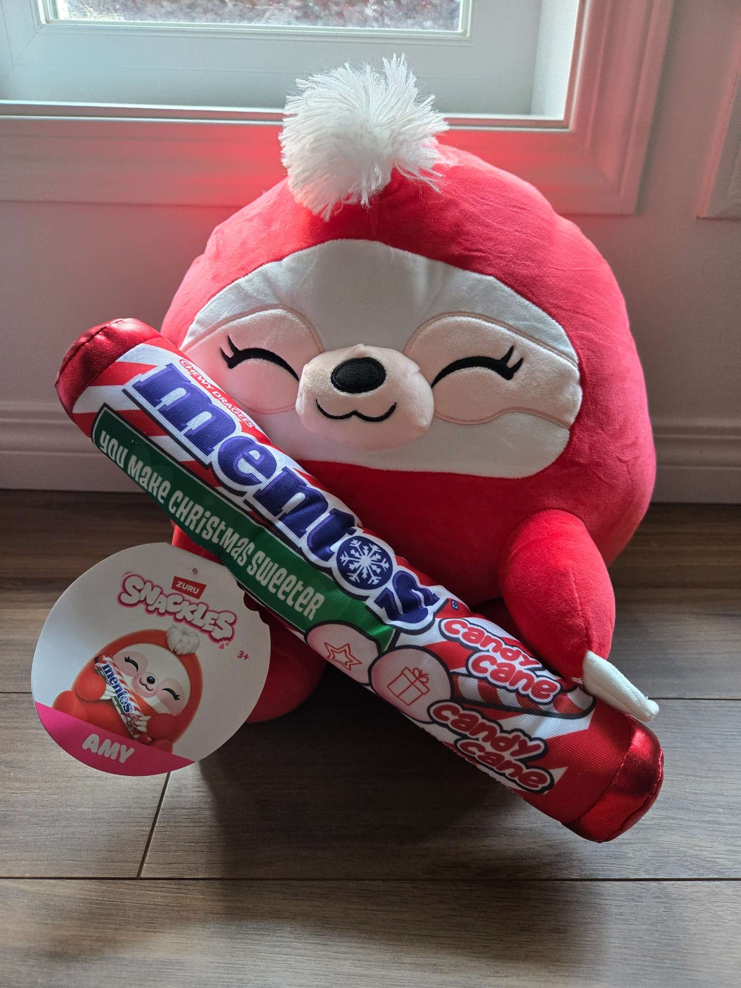 Zuru Snackles Plush- Candy cane Mentos