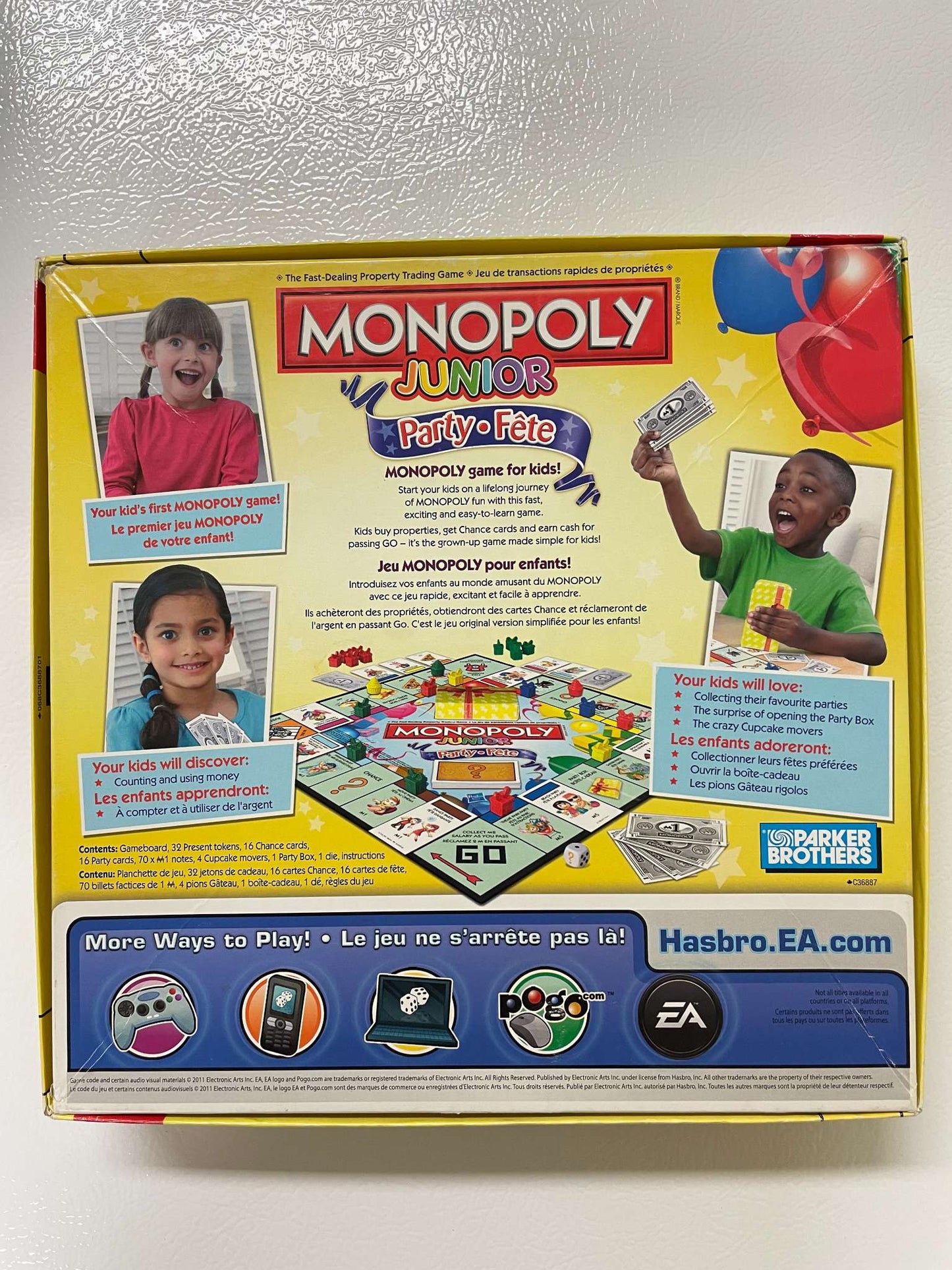 Monopoly Junior Party Edition – Kids’ Board Game (Ages 5+) - MSRP $20