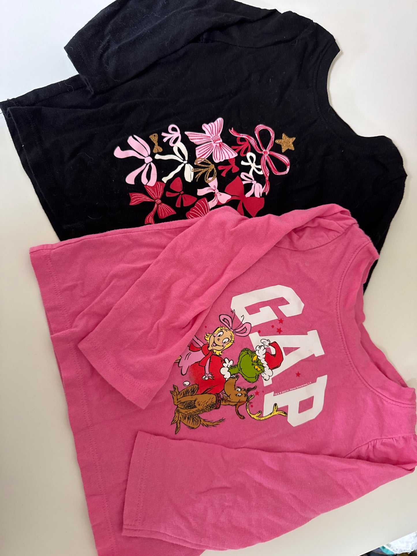 Set of two baby gap long sleeved Christmas T-shirts 12 to 18 months, Kids 18 Month (12-18M)