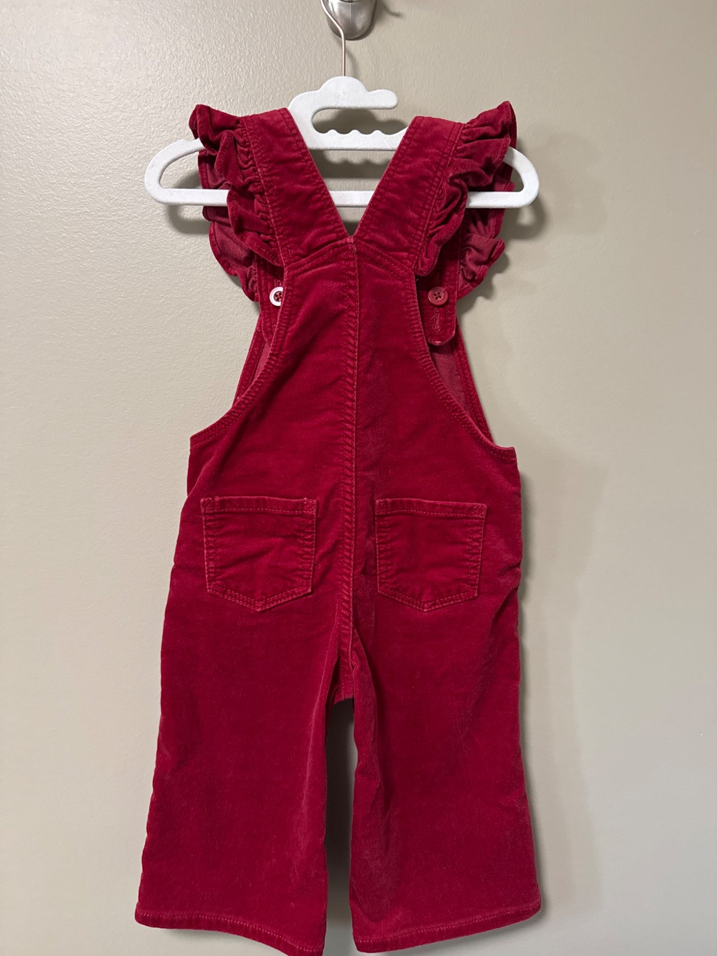 Baby gap Red Velvet overalls size 12 to 18 months, Kids 18 Month (12-18M)