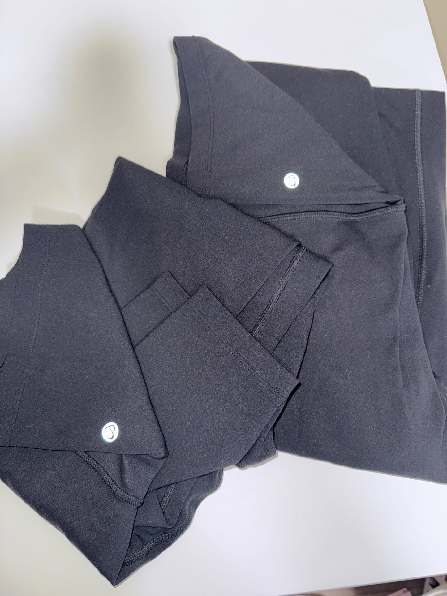 Two pairs maternity leggings, size, small and medium, Maternity S (4-6)