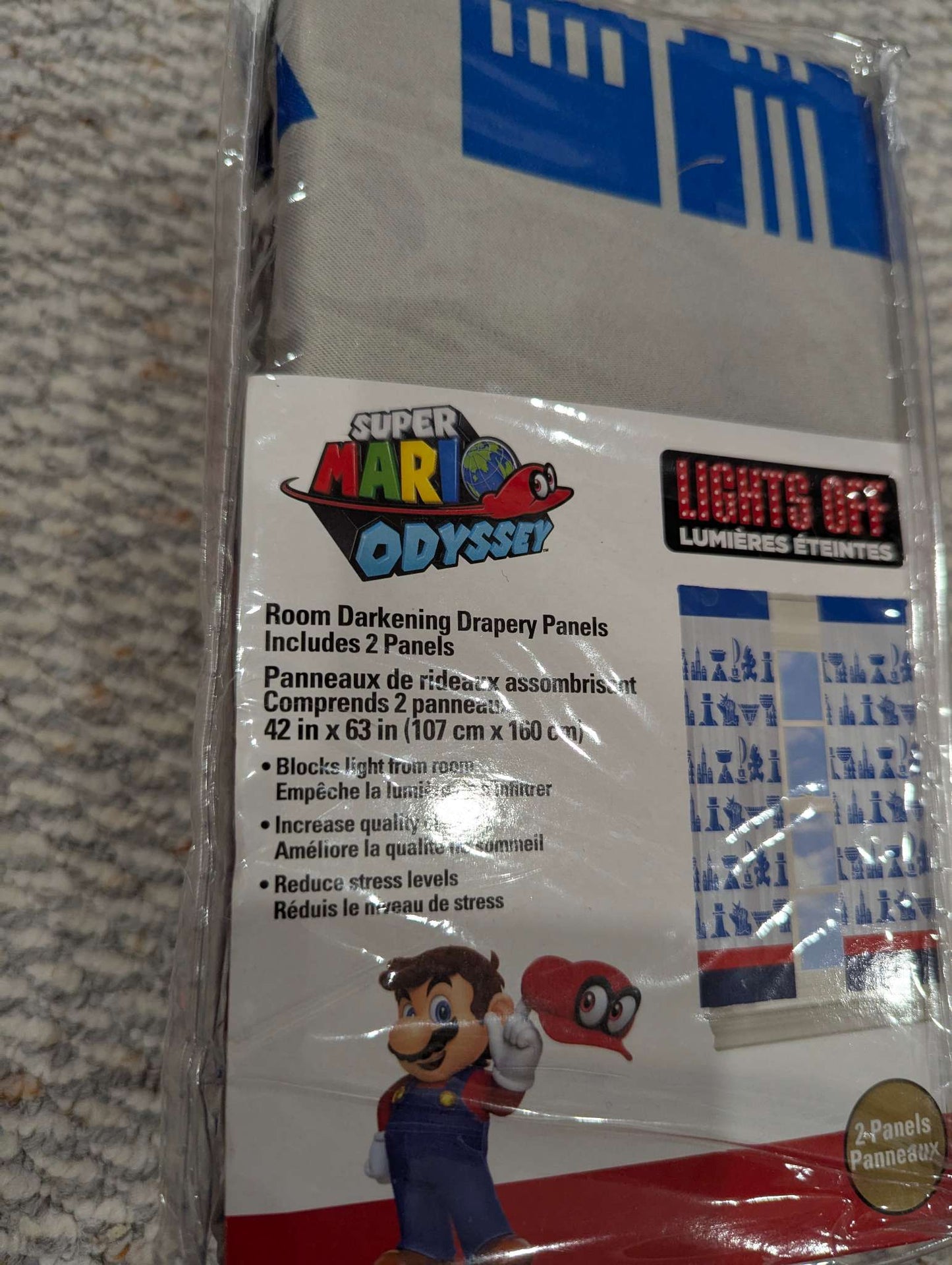 Super Mario Odyssey curtain