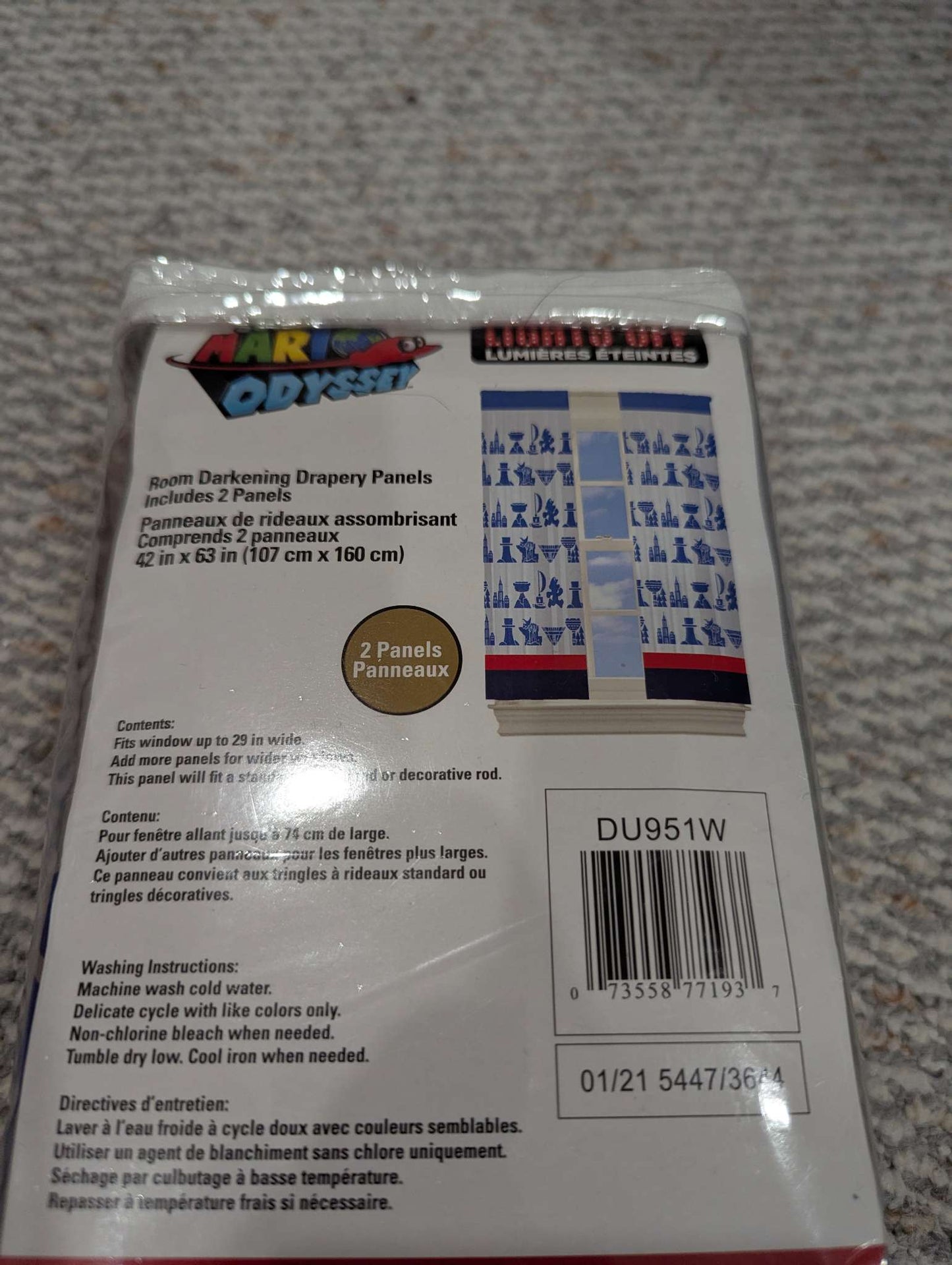 Super Mario Odyssey curtain