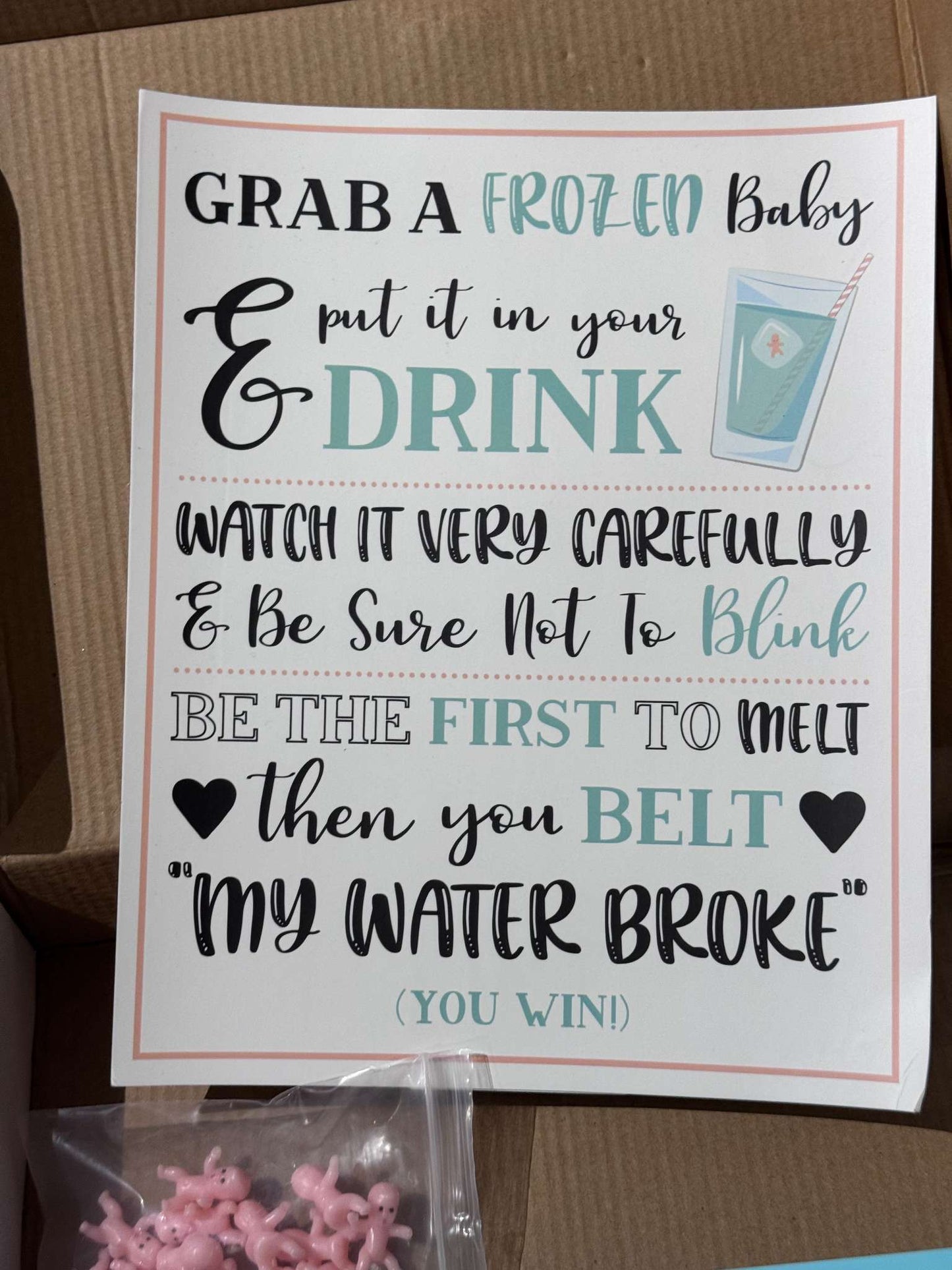 My Water Broke - Baby Shower Game