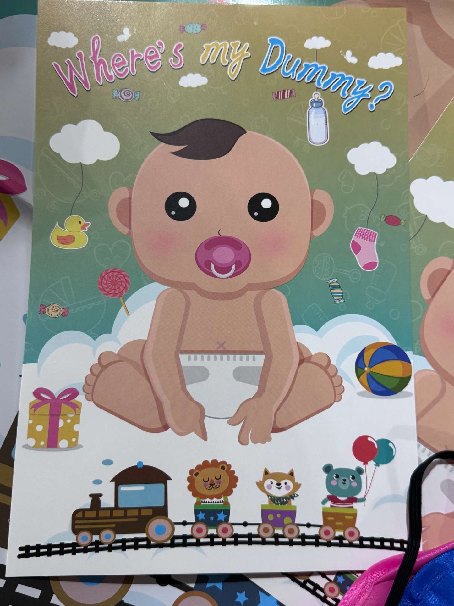 Where's my Dummy - Baby Shower Game