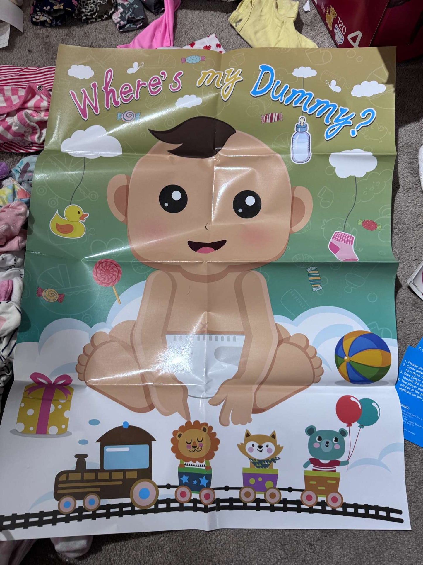 Where's my Dummy - Baby Shower Game