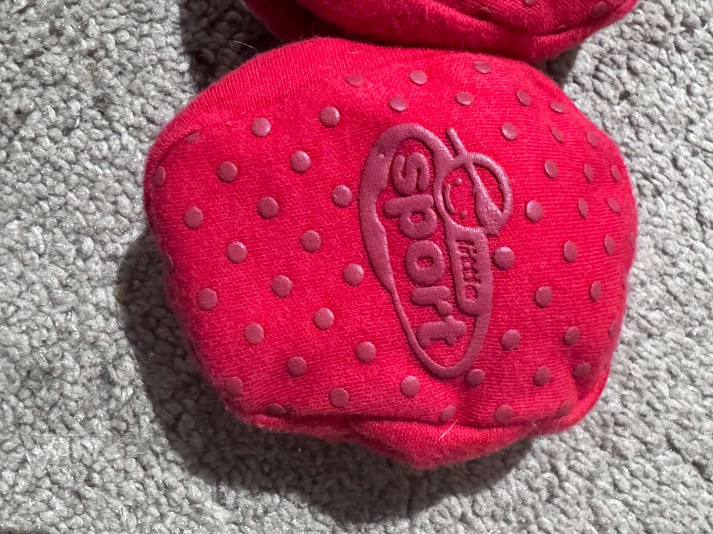 Calgary Flames Newborn Booties, Shoes 1 (Baby: 0-12 mth)