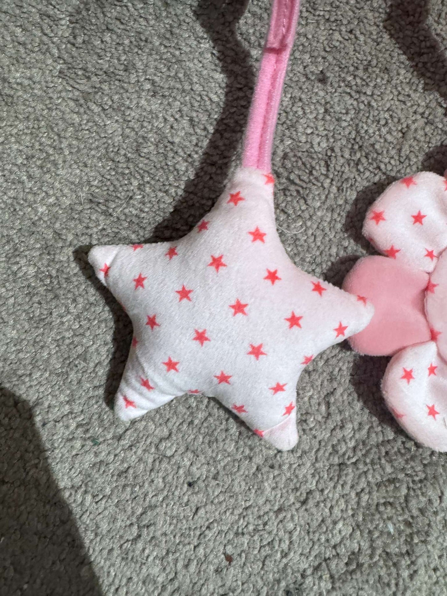Pink Car Seat Toy