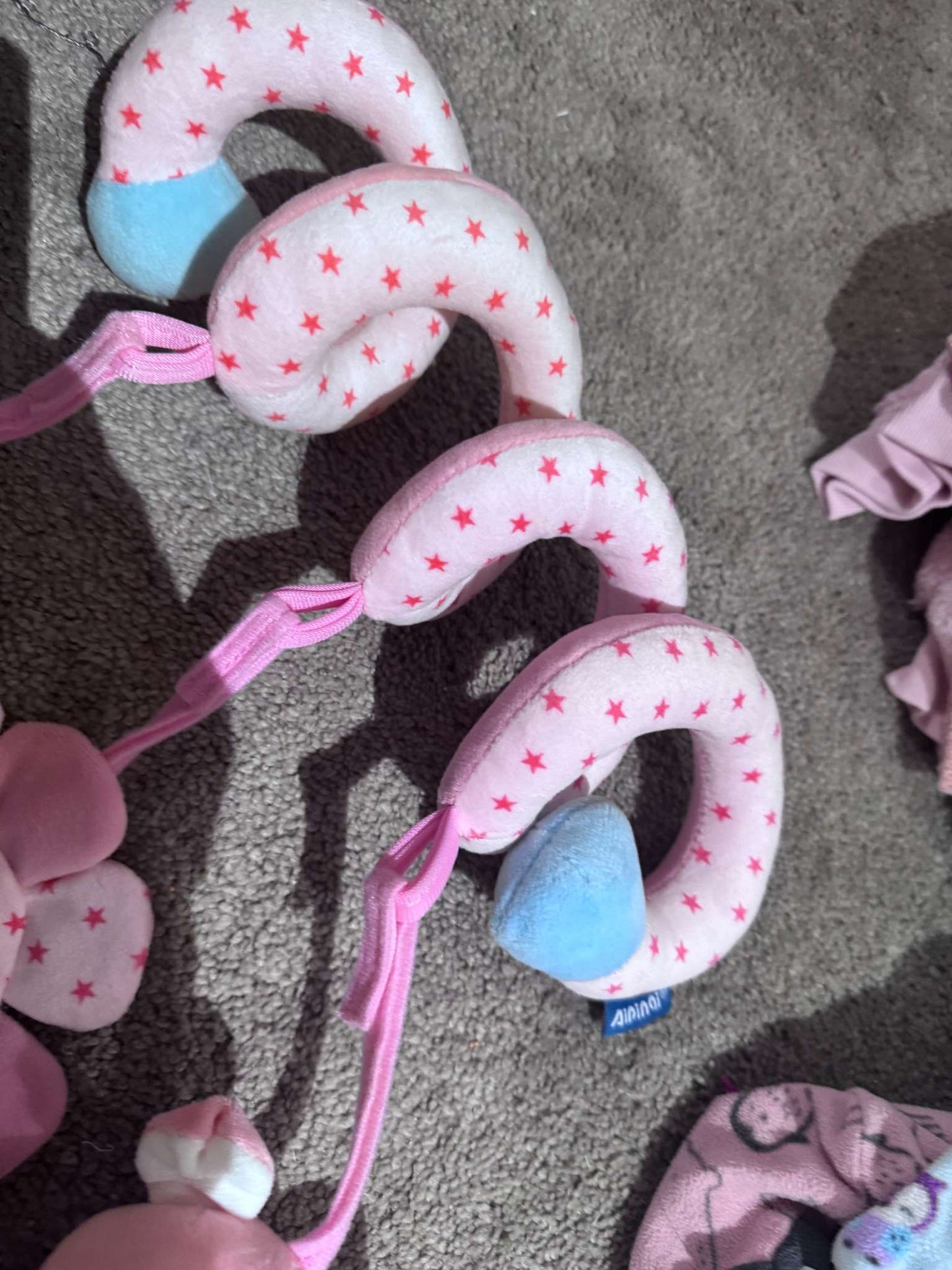 Pink Car Seat Toy
