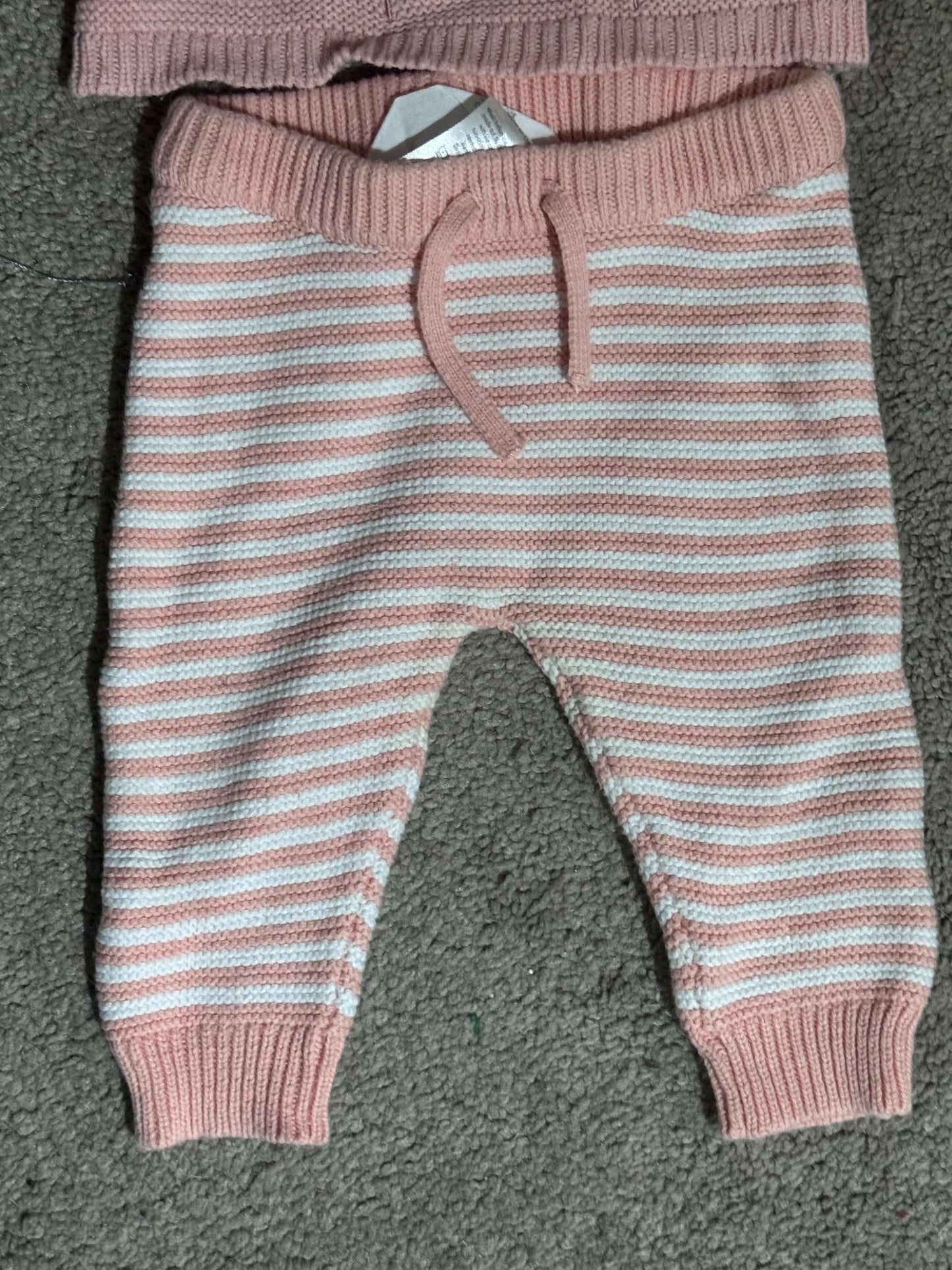 Pink Knit Deer Outfit, Kids 3 Month (0-3M)