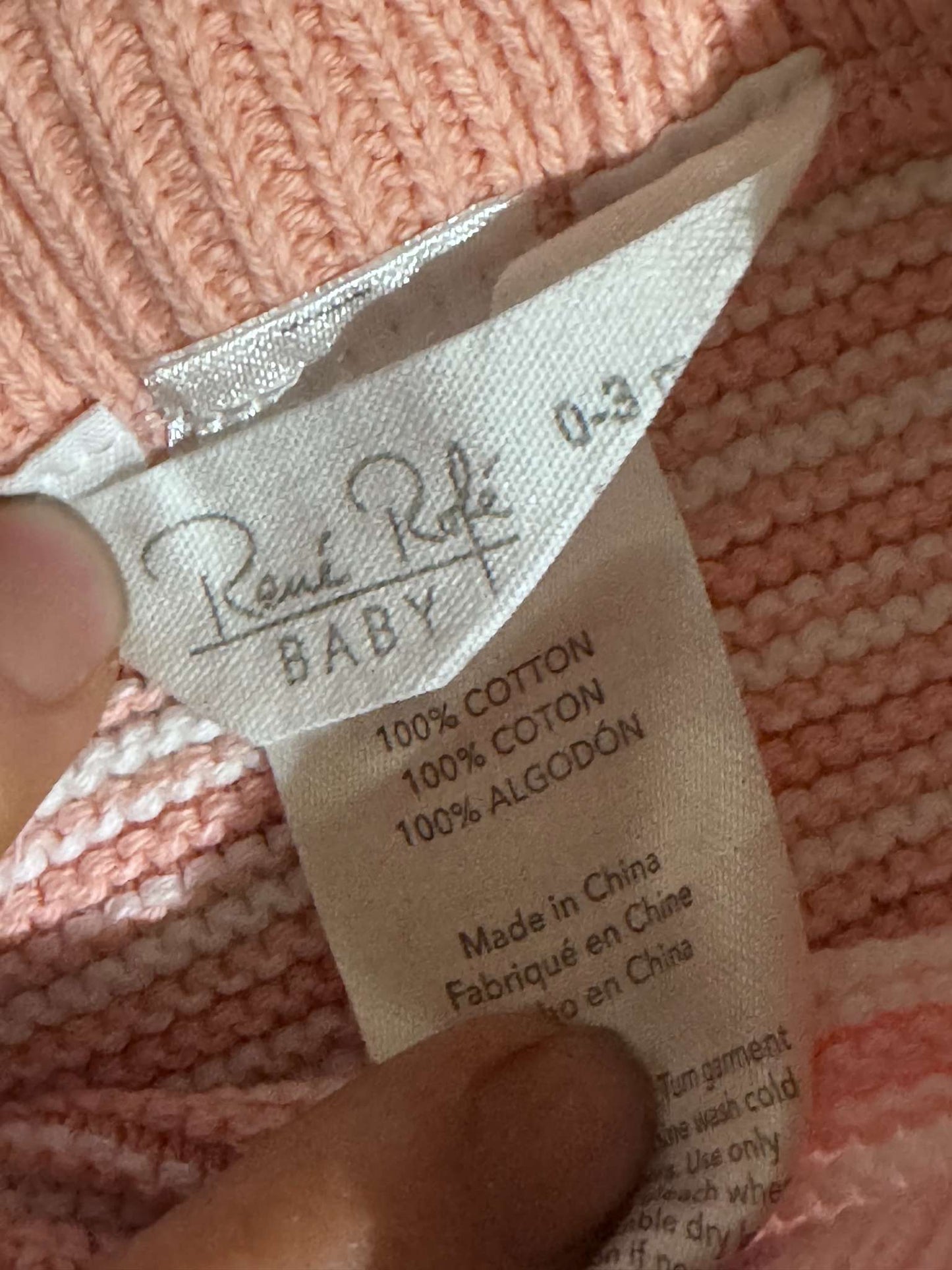 Pink Knit Deer Outfit, Kids 3 Month (0-3M)