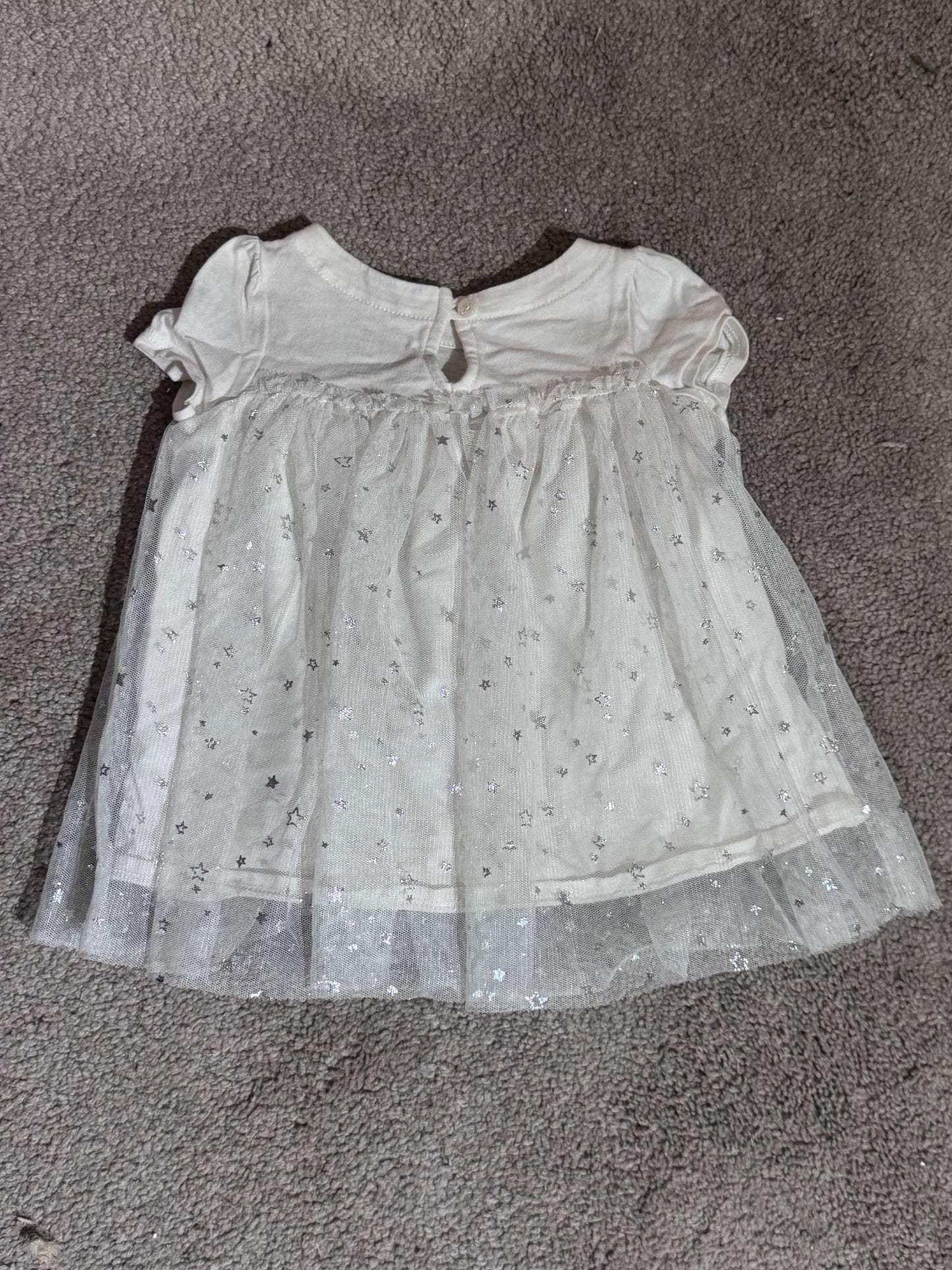 Baby Gap Star T-Shirt Dress, Kids 3 Month (0-3M)