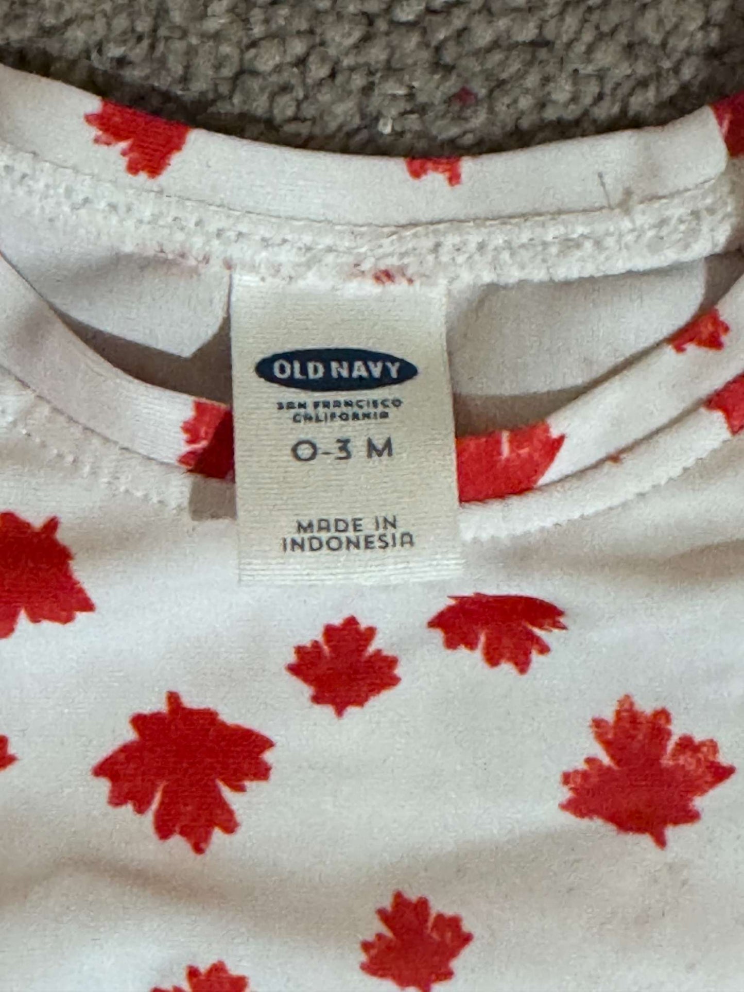 Maple Leaf/Canadiana Swimsuit, Kids 3 Month (0-3M)