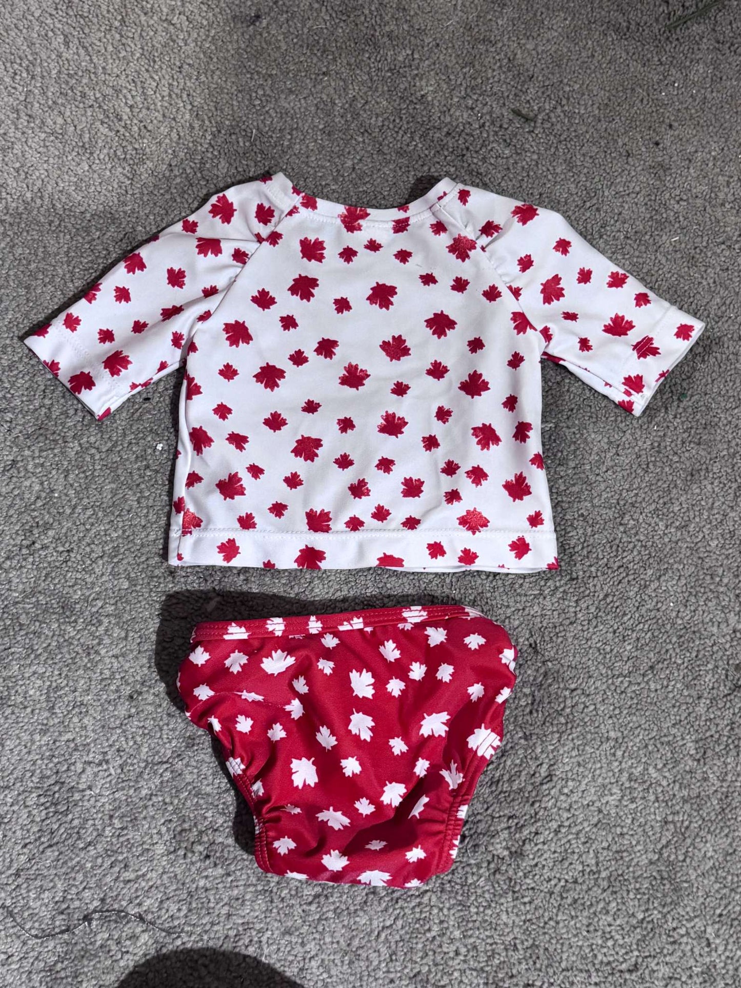 Maple Leaf/Canadiana Swimsuit, Kids 3 Month (0-3M)