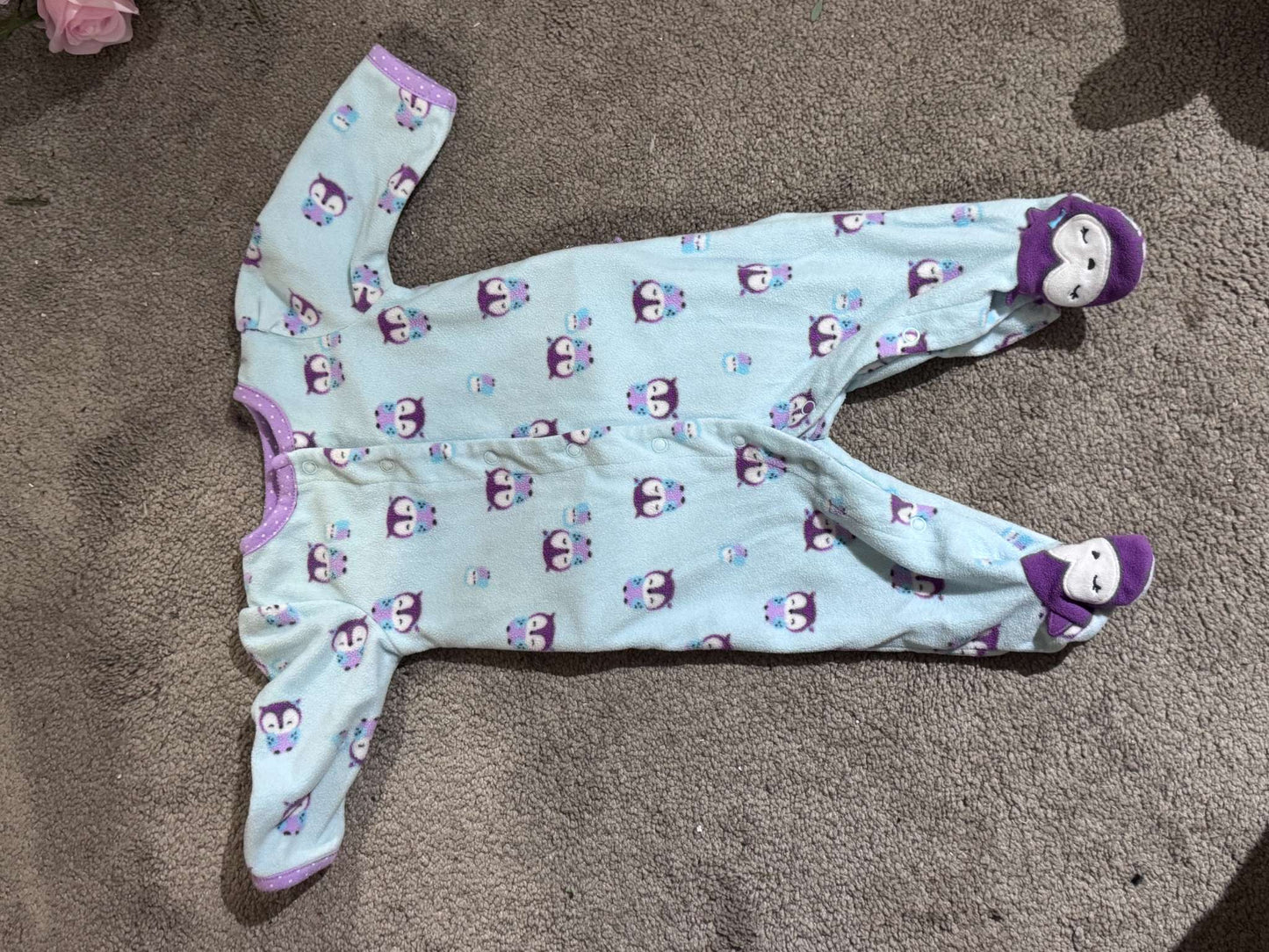 Fuzzy Onesie Bundle, Kids 3 Month (0-3M)