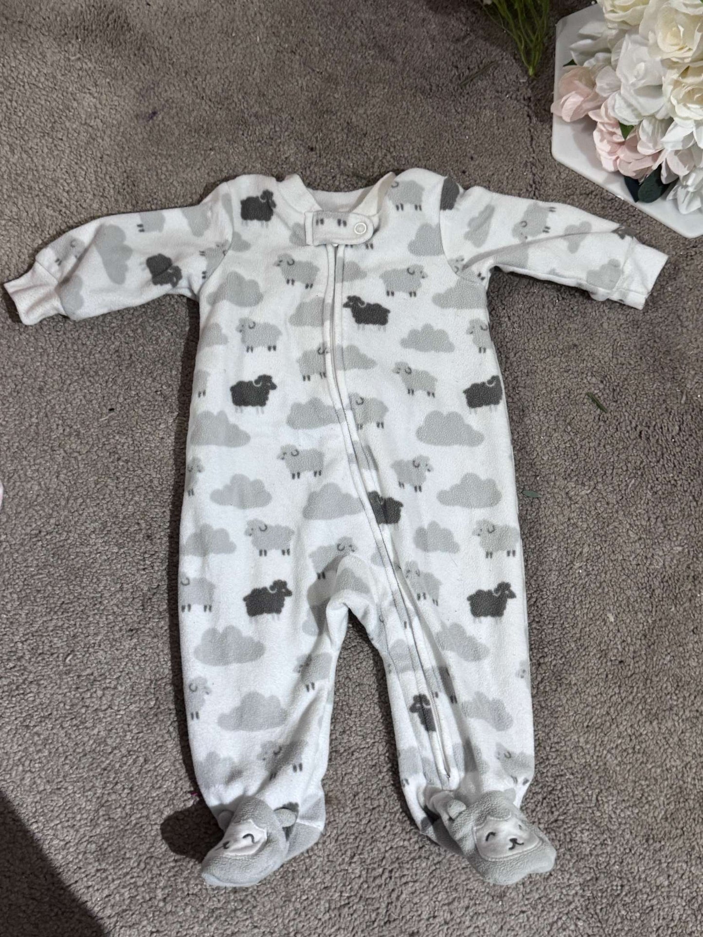 Fuzzy Onesie Bundle, Kids 3 Month (0-3M)