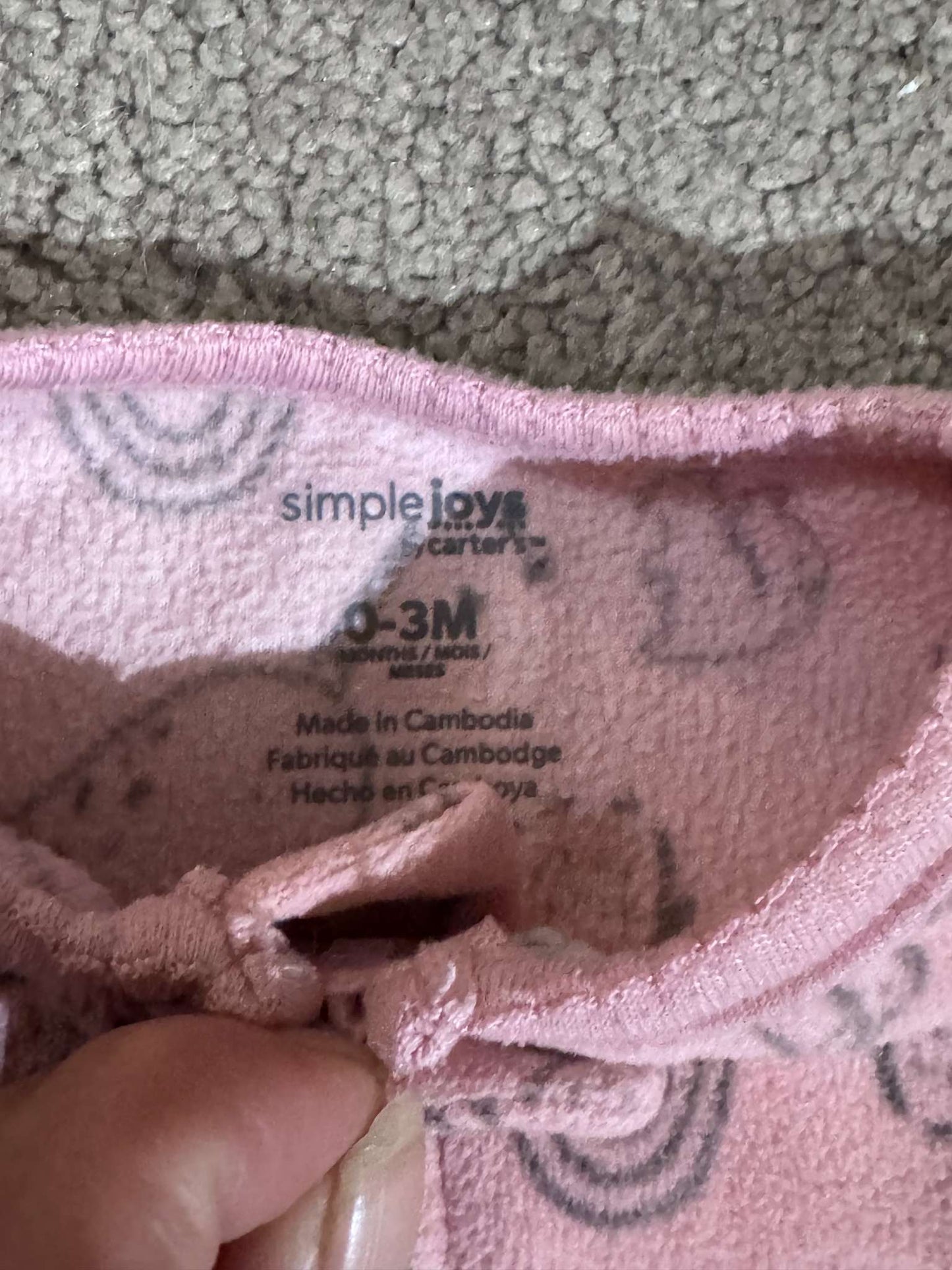 Fuzzy Onesie Bundle, Kids 3 Month (0-3M)