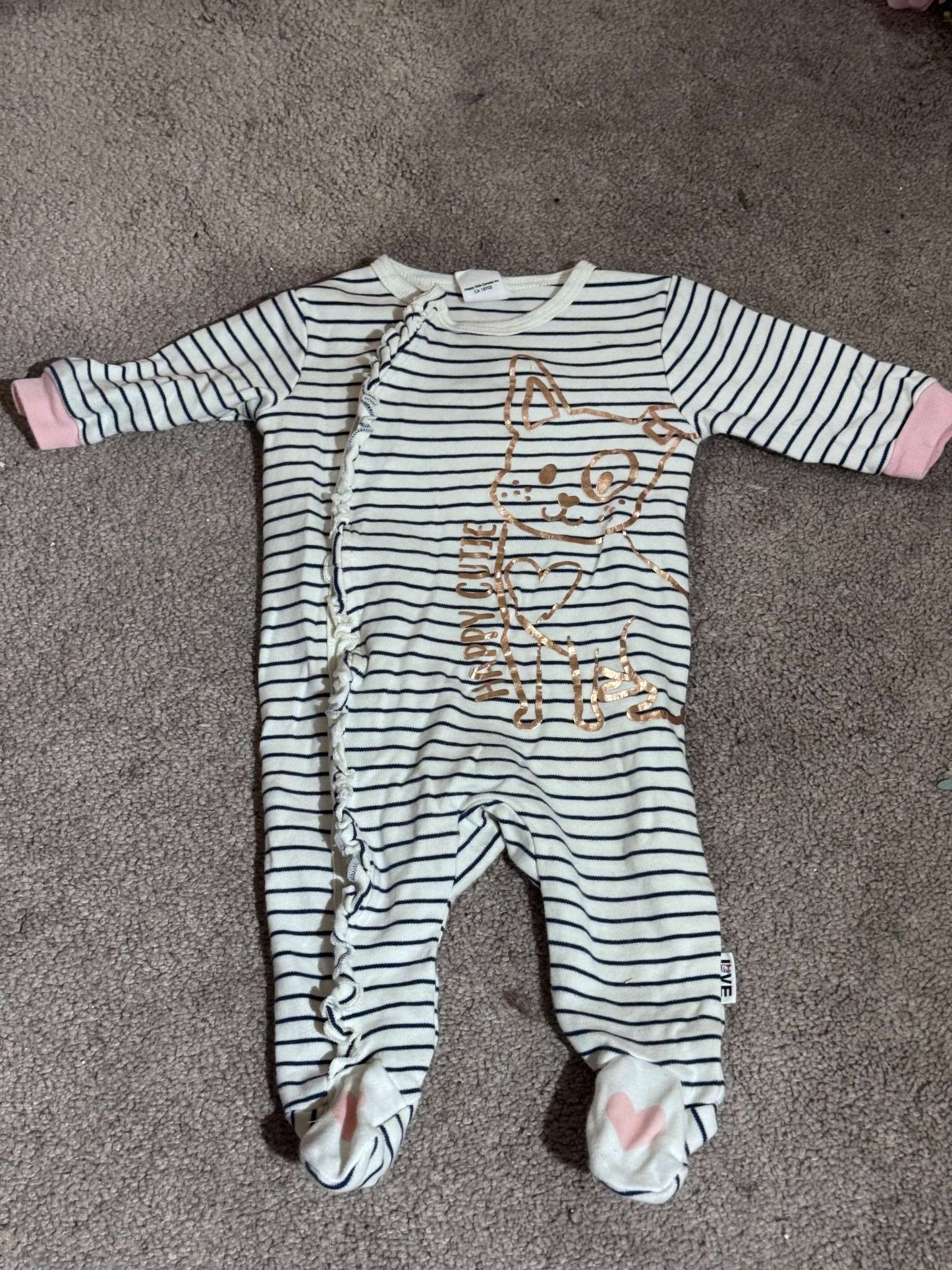 Set of 3 Snap Onesies, Kids 3 Month (0-3M)