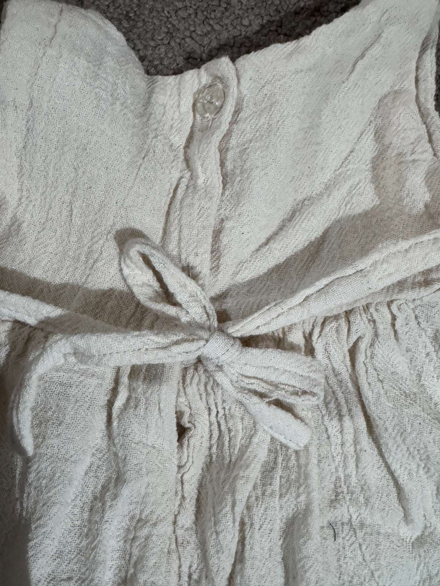 Floral Linen Dress, Kids 3 Month (0-3M)