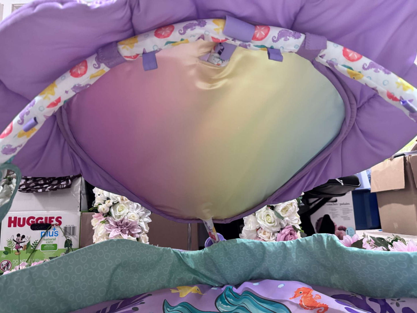 Bright Starts The Little Mermaid Twinkle Trove Light-Up Musical Baby Activity Gym