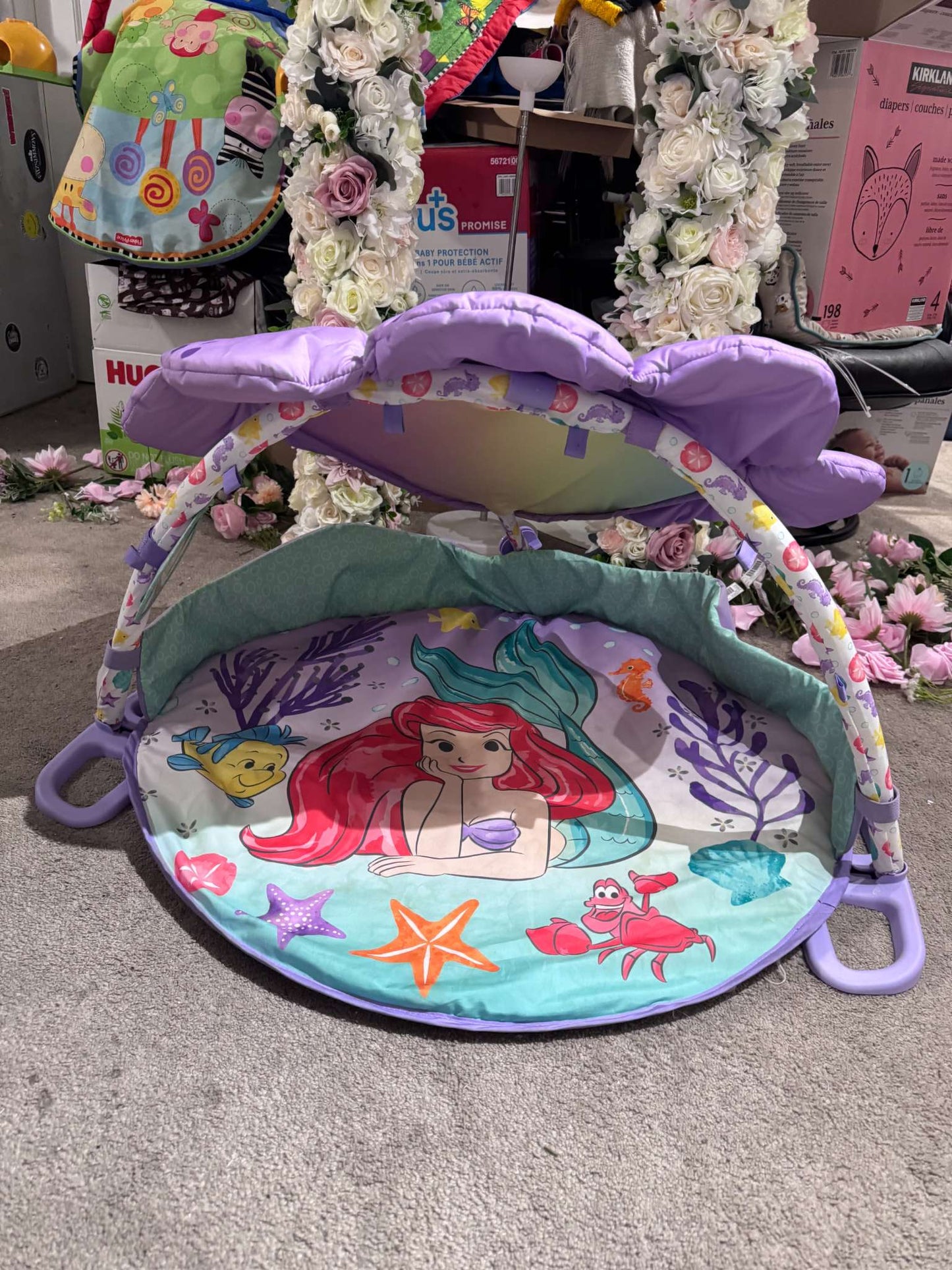 Bright Starts The Little Mermaid Twinkle Trove Light-Up Musical Baby Activity Gym