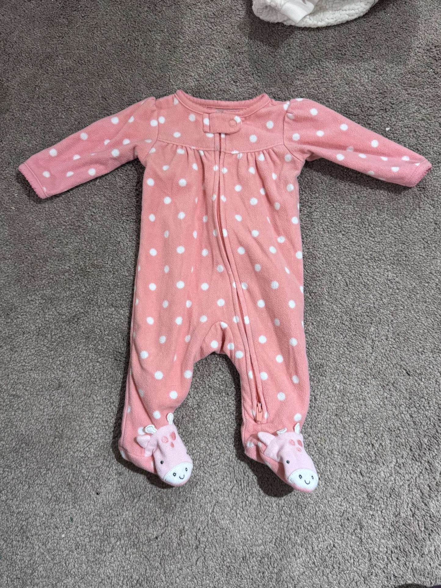 Set of 3 Carter's Fuzzy Onesies - Newborn, Kids Newborn