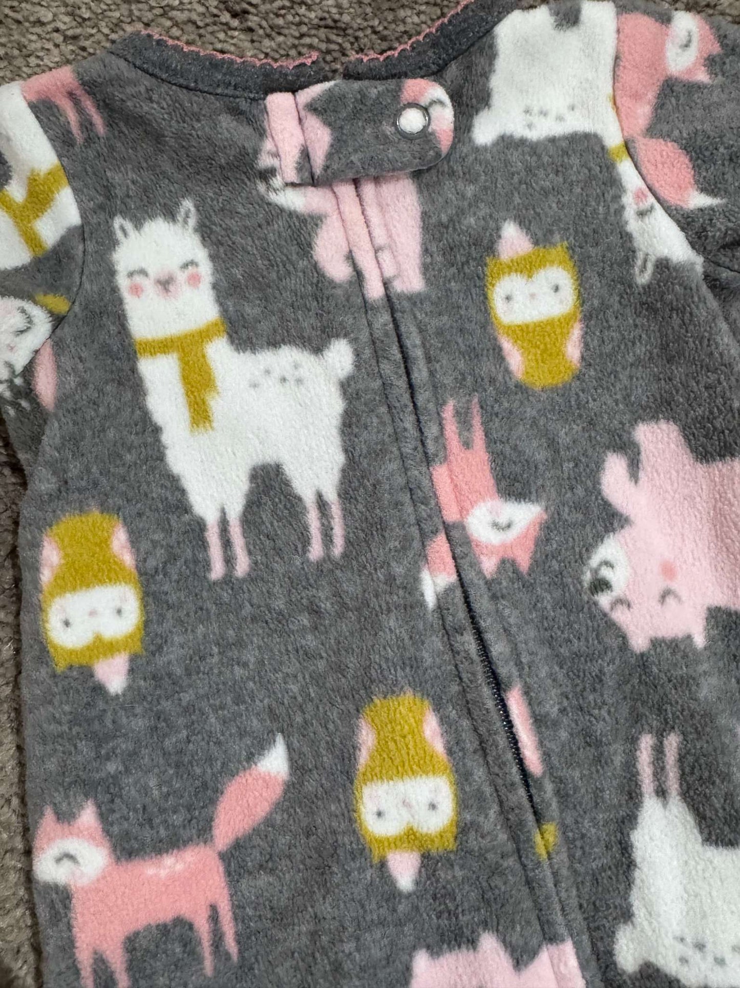 Set of 3 Carter's Fuzzy Onesies - Newborn, Kids Newborn