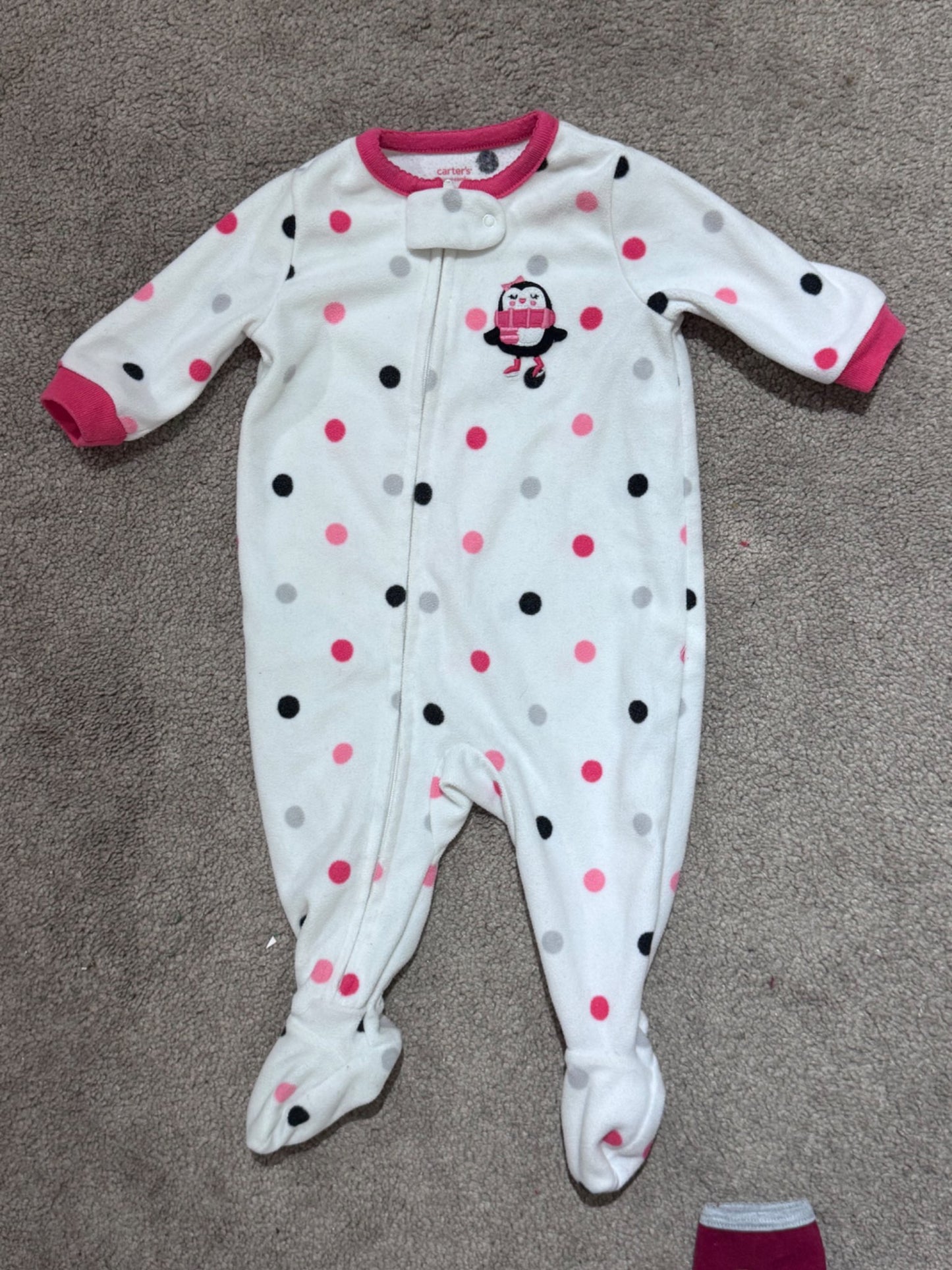 3 Fuzzy Onesies - 3 Months, Kids 3 Month (0-3M)