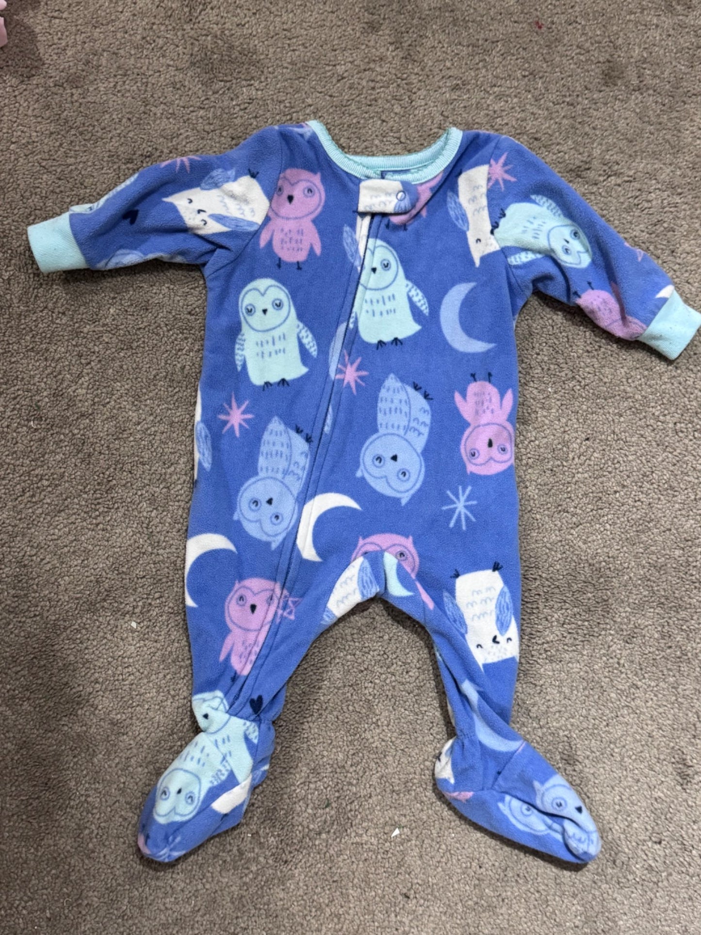 3 Fuzzy Onesies - 3 Months, Kids 3 Month (0-3M)