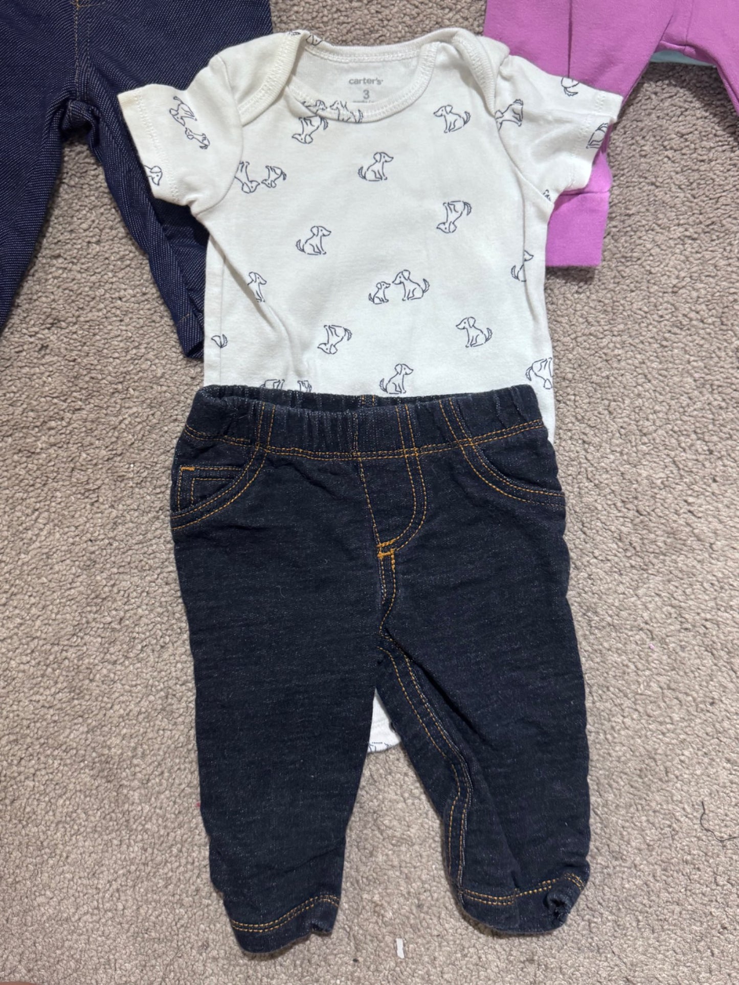 Bundle of 3 outfits , Kids 3 Month (0-3M)