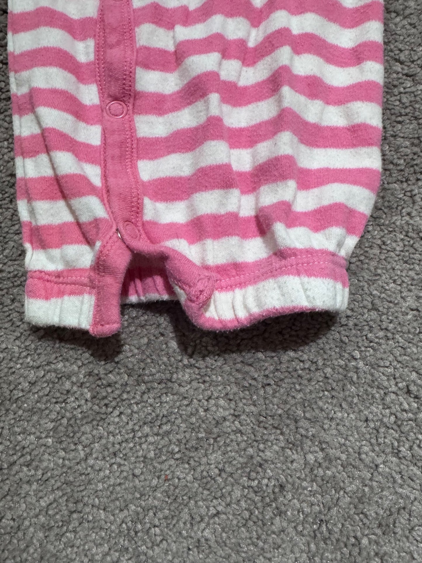 Pink and White Stripes Onesie - PREEMIE, Kids Newborn