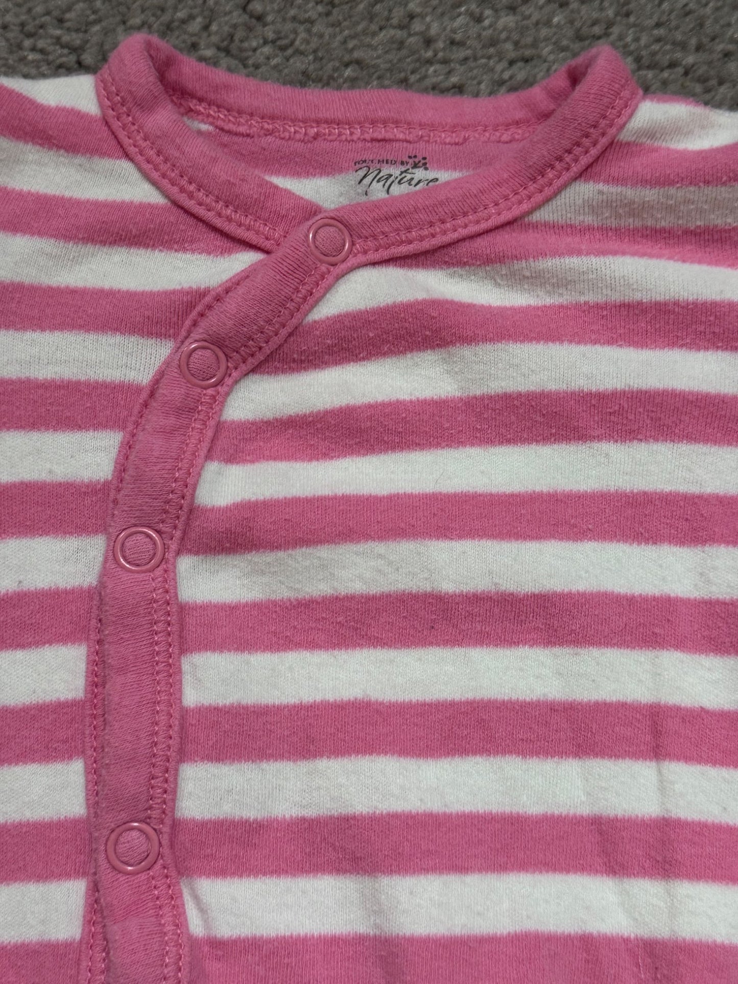 Pink and White Stripes Onesie - PREEMIE, Kids Newborn