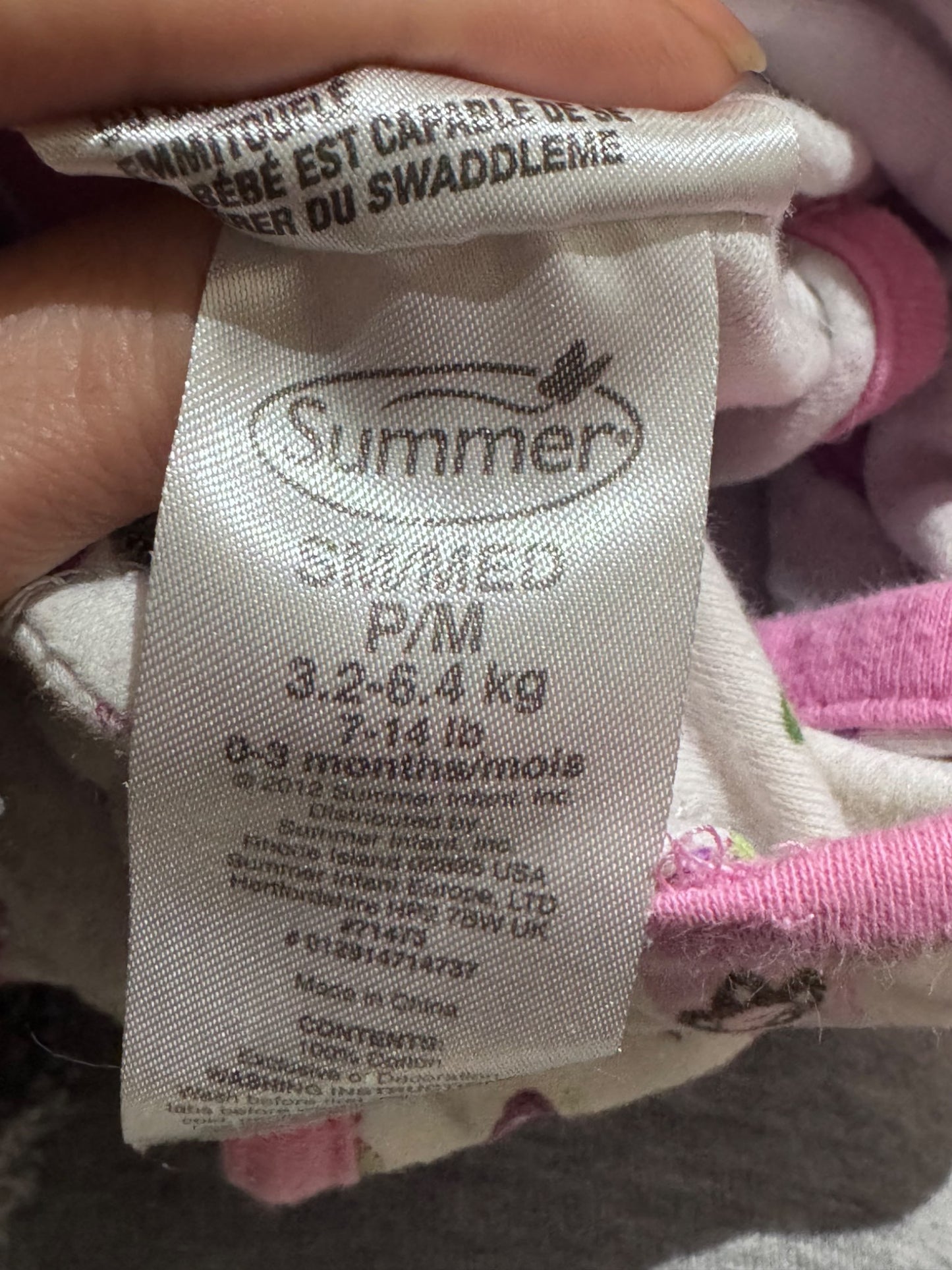 Set of 3 swaddles , 0-3 Months (Newborn)