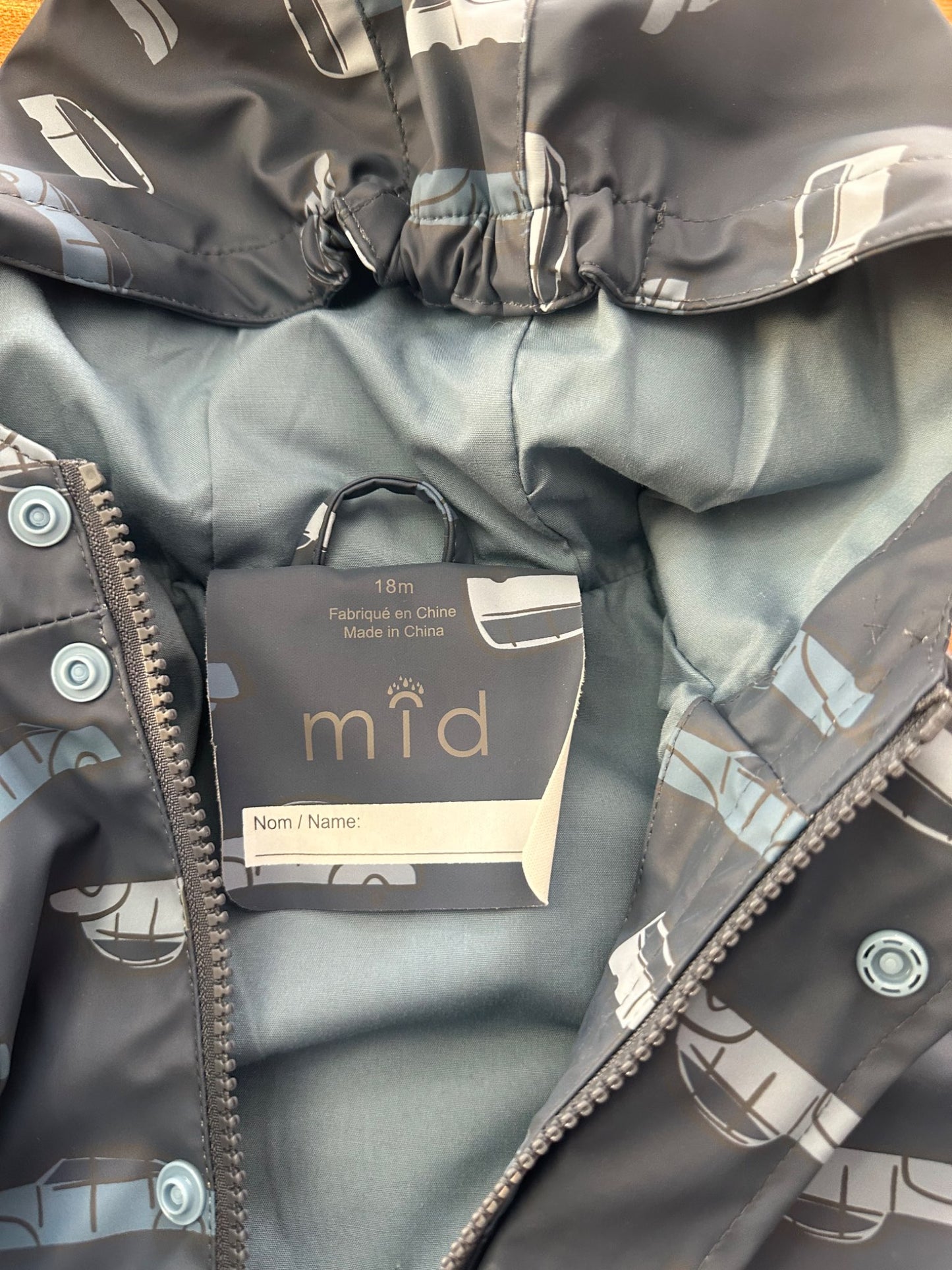 Waterproof Rain Jacket, Kids 18 Month (12-18M)