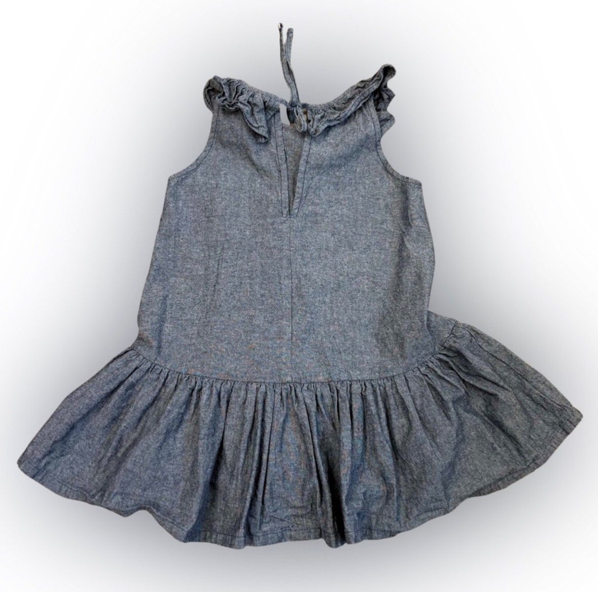 Denim Greige Dress, Kids 4/4T