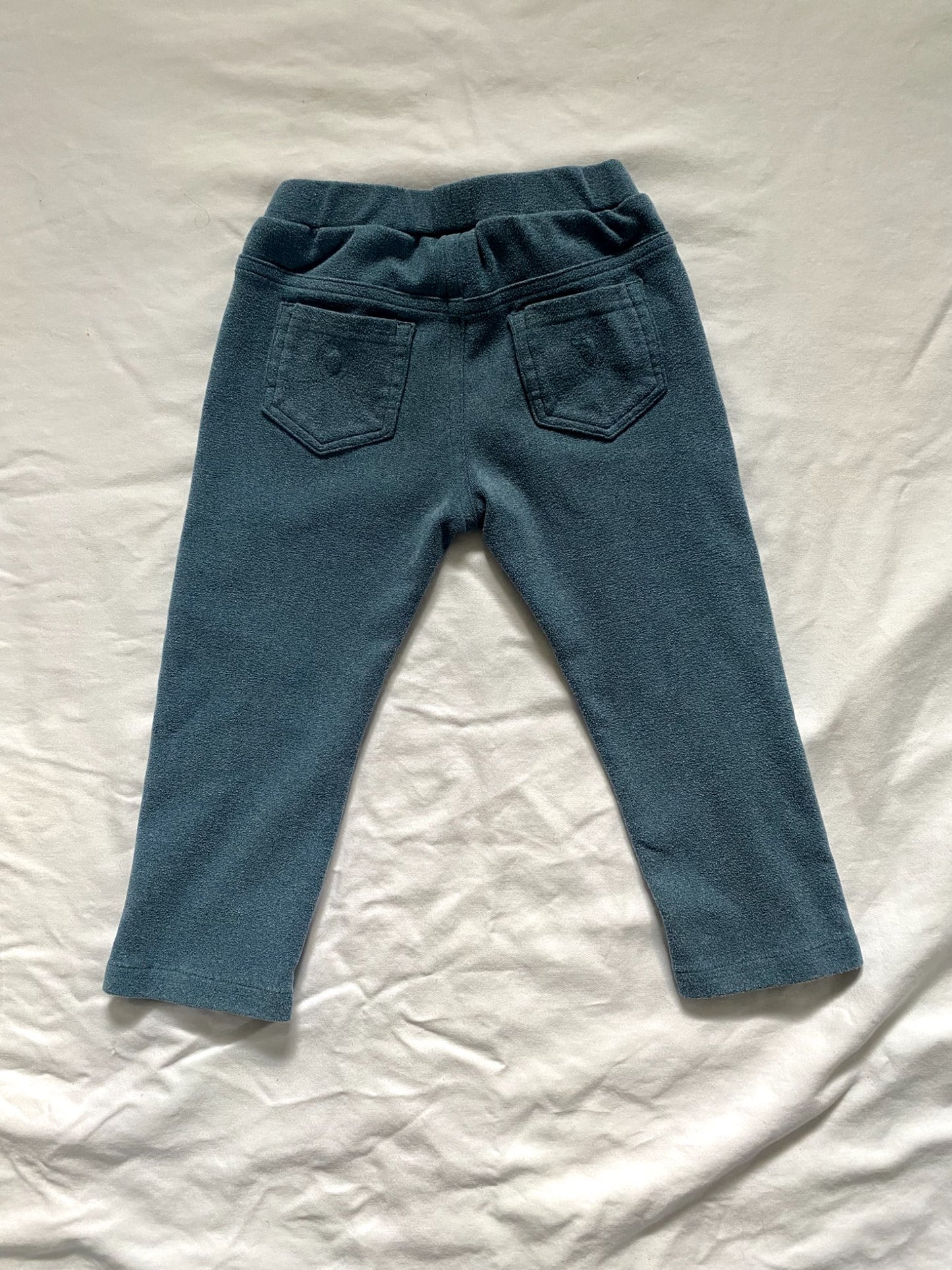 Deux par Deux Blue Stretchy Pants, Kids 2T