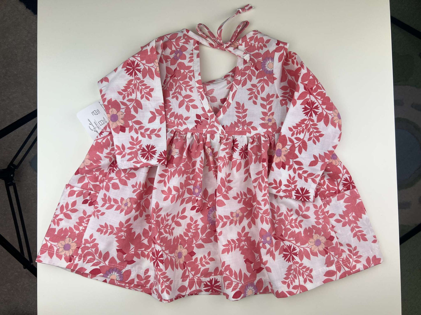 Brand New Nest and Nurture Pink Floral Aria Tunic, 6-12m, Kids 12 Month (9-12M)